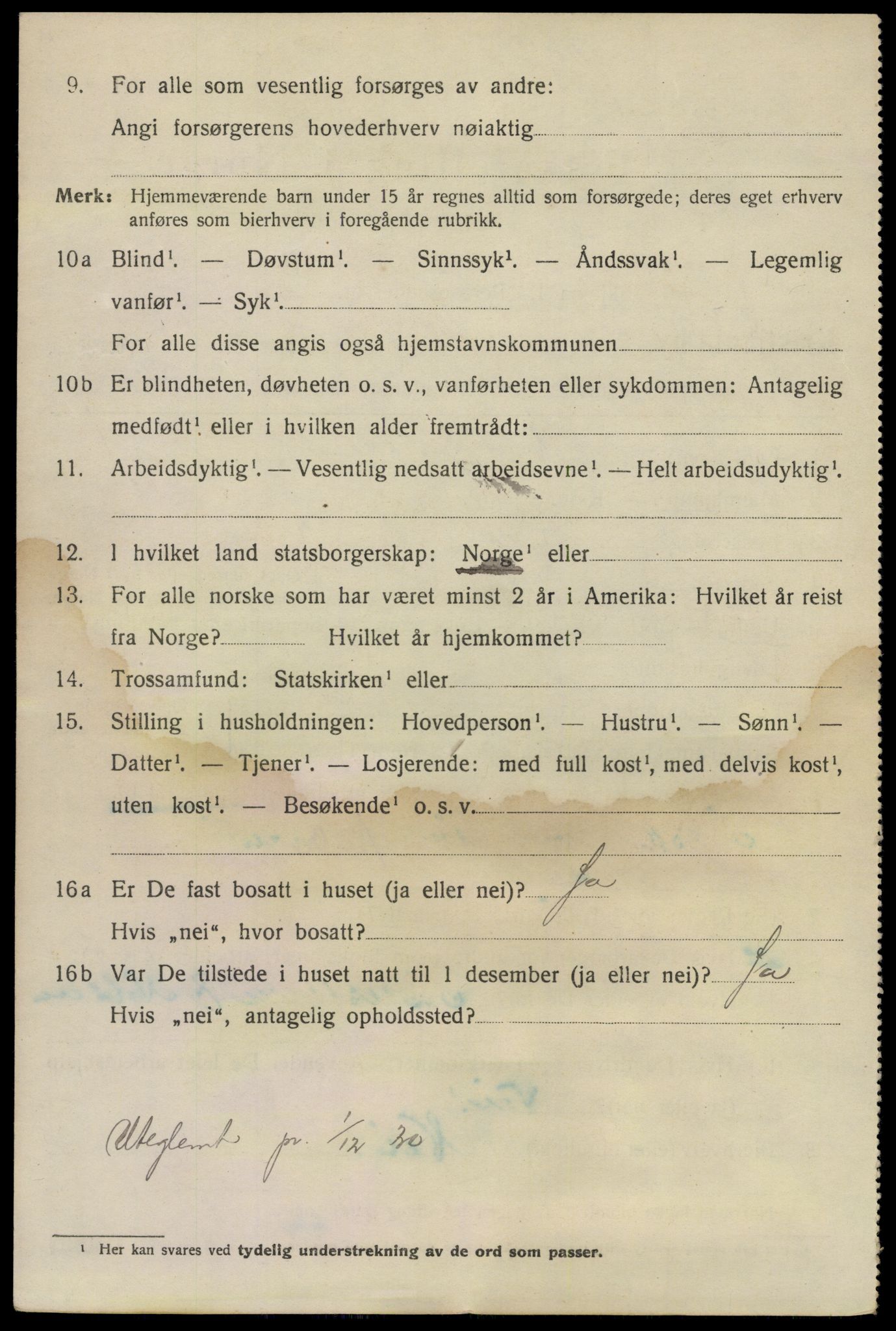 SAO, 1920 census for Kristiania, 1920, p. 140970