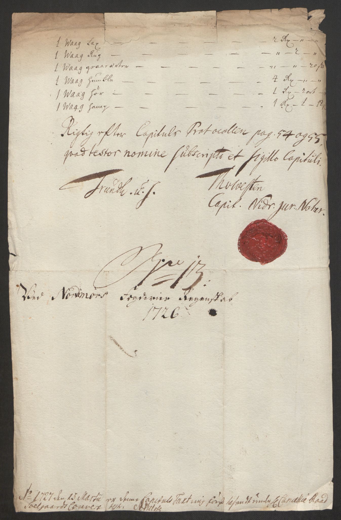 Rentekammeret inntil 1814, Reviderte regnskaper, Fogderegnskap, RA/EA-4092/R56/L3759: Fogderegnskap Nordmøre, 1726, p. 143