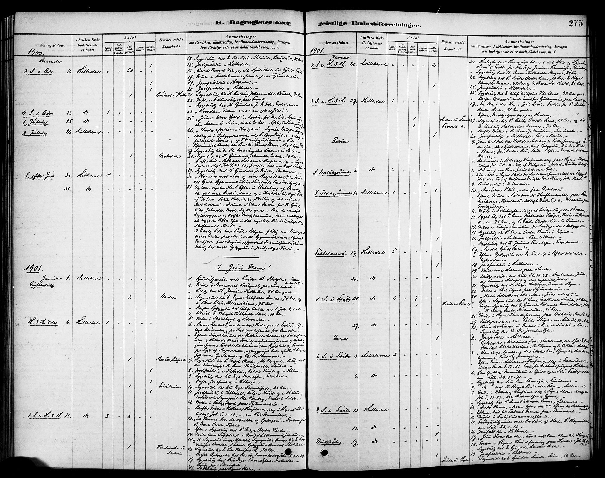 Heddal kirkebøker, AV/SAKO-A-268/F/Fa/L0009: Parish register (official) no. I 9, 1878-1903, p. 275