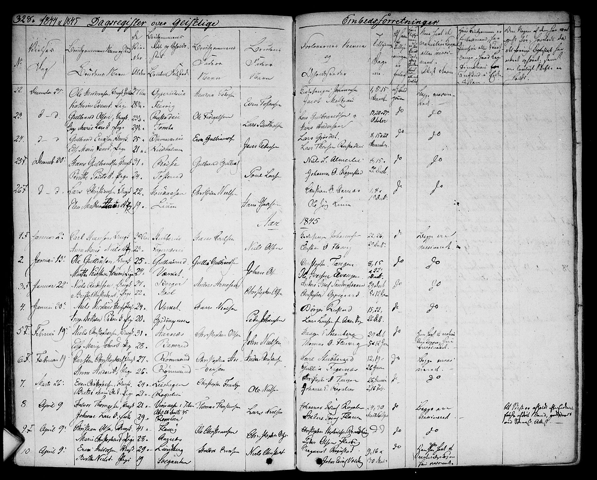 Hurdal prestekontor Kirkebøker, AV/SAO-A-10889/F/Fa/L0004: Parish register (official) no. I 4, 1828-1845, p. 328