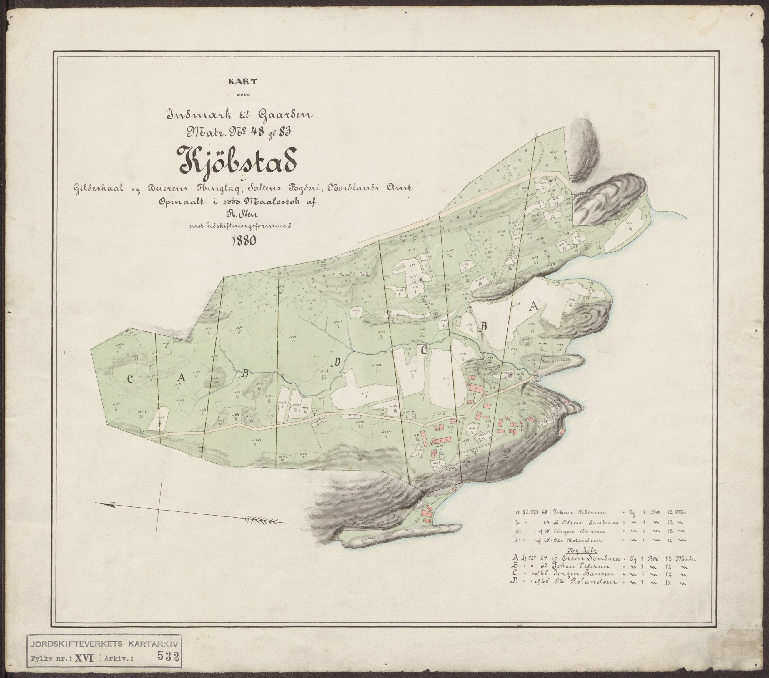 Jordskifteverkets kartarkiv, AV/RA-S-3929/T, 1859-1988, p. 661