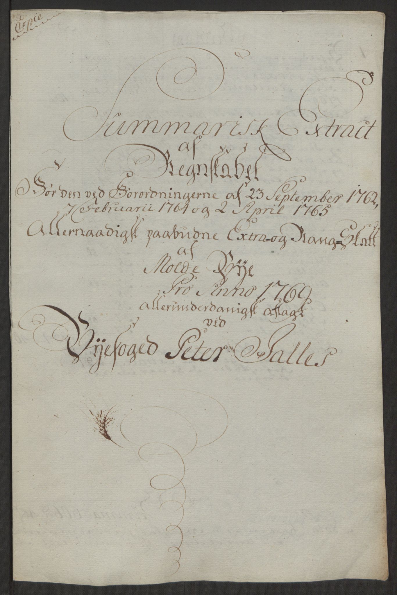 Rentekammeret inntil 1814, Reviderte regnskaper, Byregnskaper, AV/RA-EA-4066/R/Rq/L0487/0004: [Q1] Kontribusjonsregnskap / Ekstraskatt, 1762-1772, p. 172