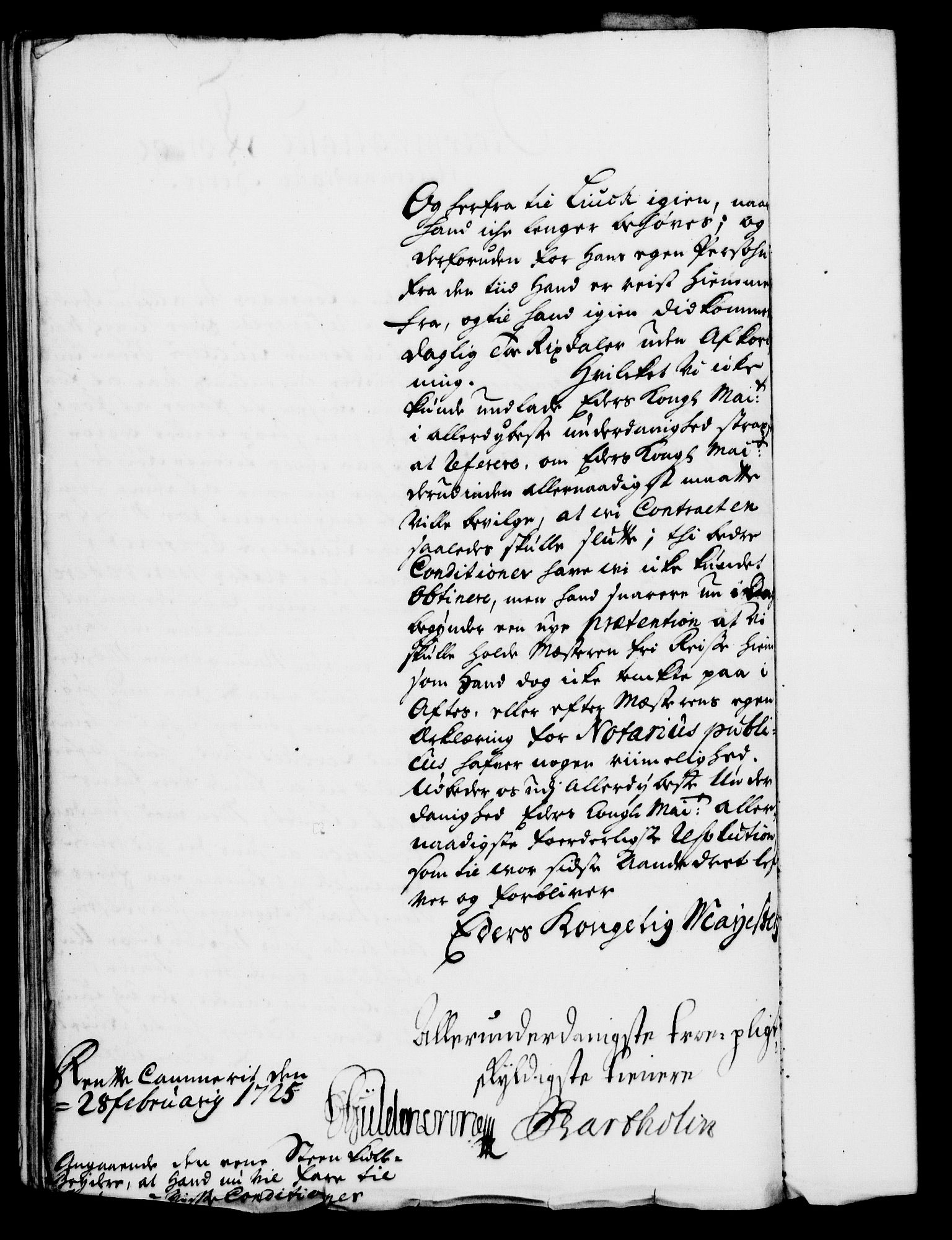 Rentekammeret, Kammerkanselliet, RA/EA-3111/G/Gf/Gfa/L0008: Norsk relasjons- og resolusjonsprotokoll (merket RK 52.8), 1725, p. 173