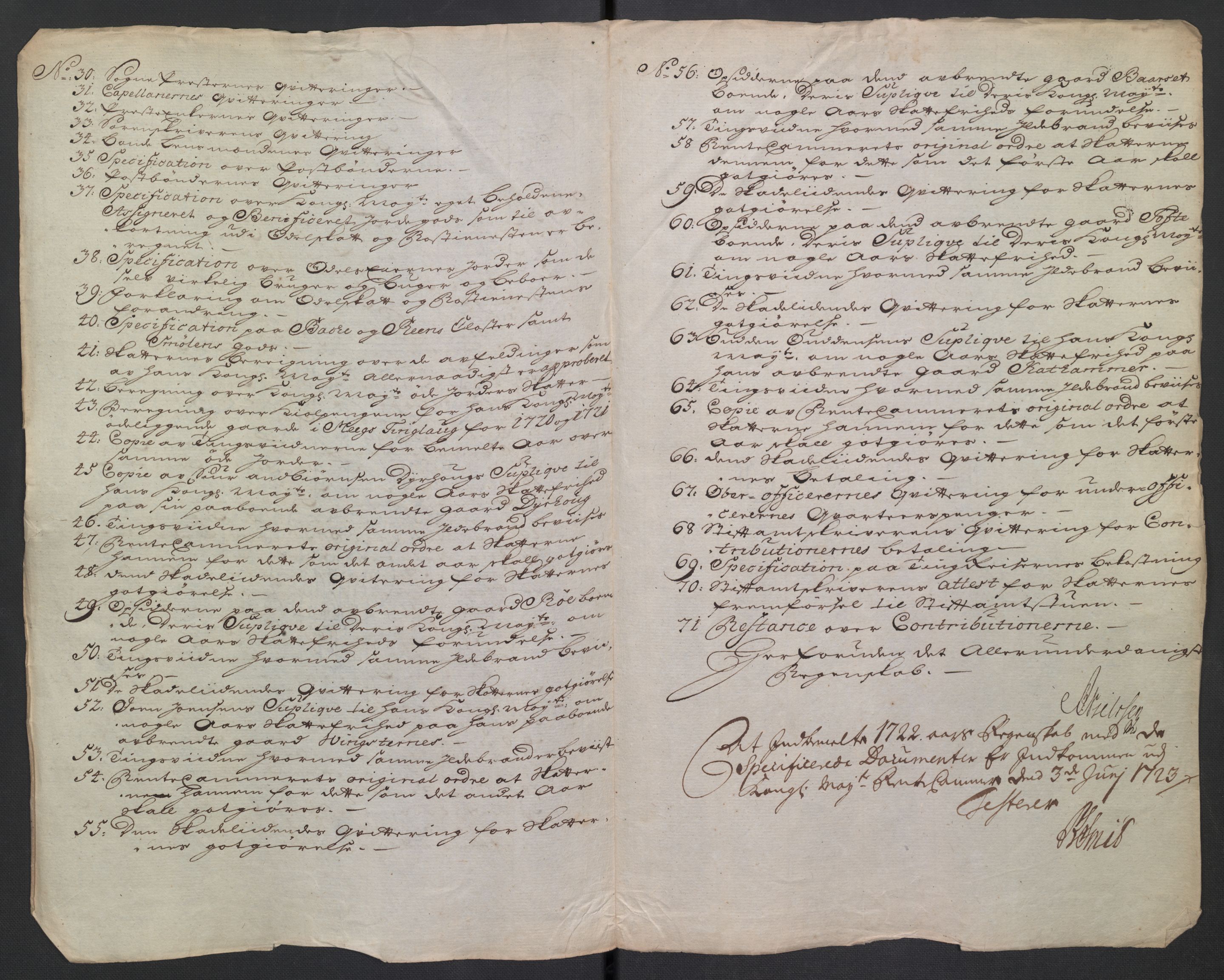 Rentekammeret inntil 1814, Reviderte regnskaper, Fogderegnskap, RA/EA-4092/R56/L3755: Fogderegnskap Nordmøre, 1722, p. 23