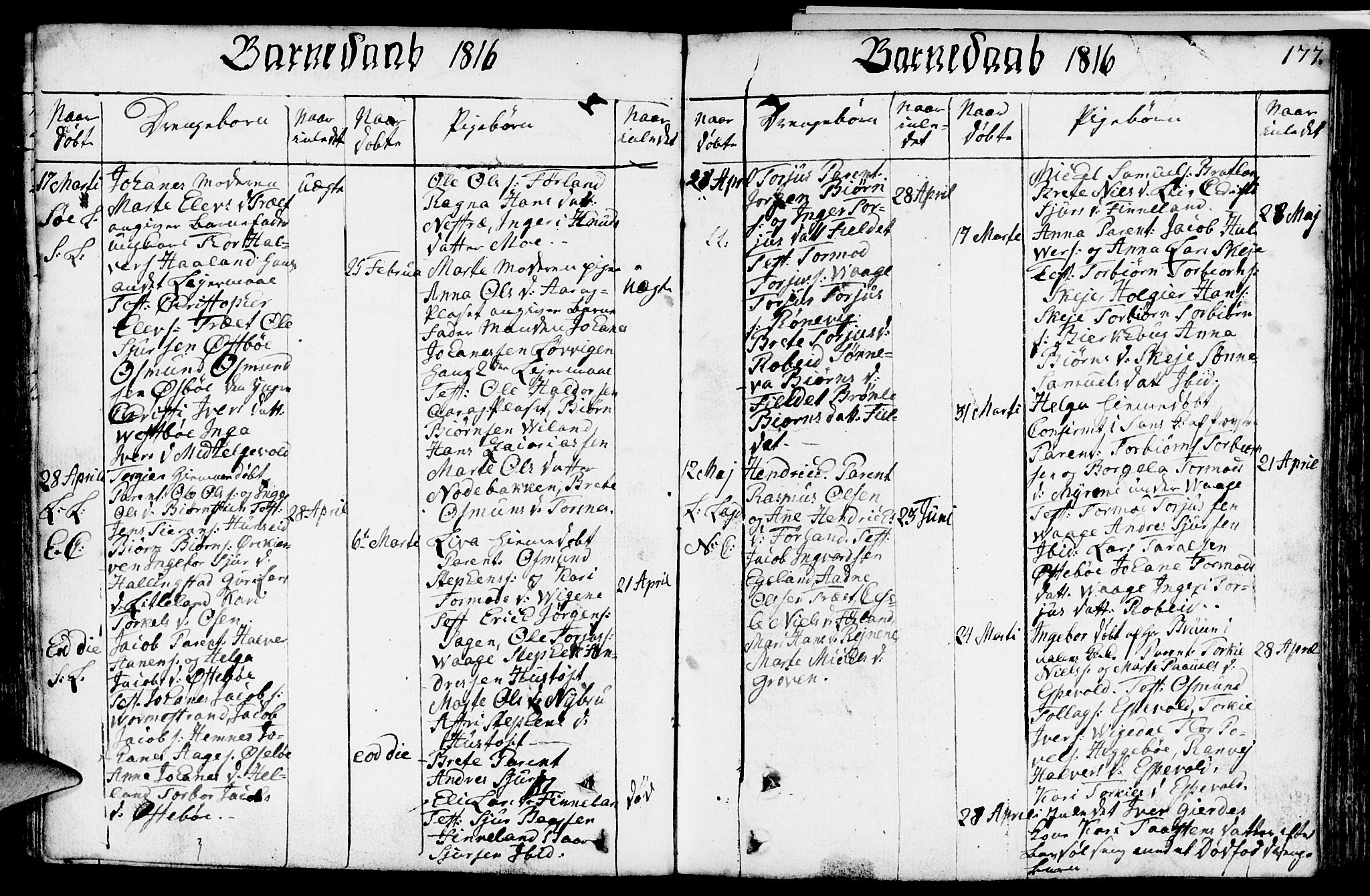 Vikedal sokneprestkontor, SAST/A-101840/01/IV: Parish register (official) no. A 2, 1779-1817, p. 177