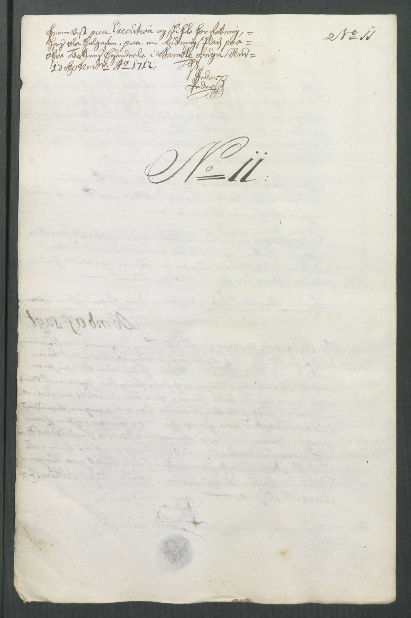 Rentekammeret inntil 1814, Reviderte regnskaper, Fogderegnskap, AV/RA-EA-4092/R36/L2123: Fogderegnskap Øvre og Nedre Telemark og Bamble, 1712, p. 231