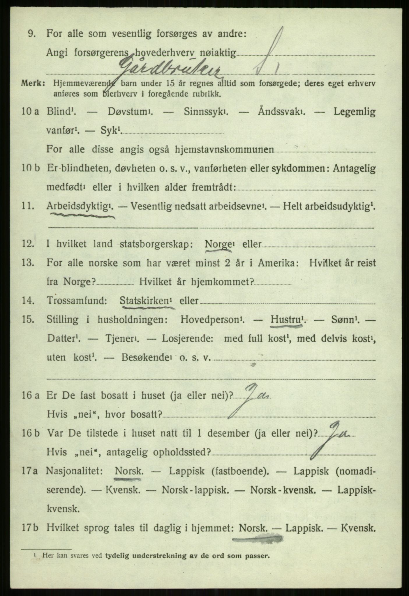 SATØ, 1920 census for Tromsøysund, 1920, p. 2779