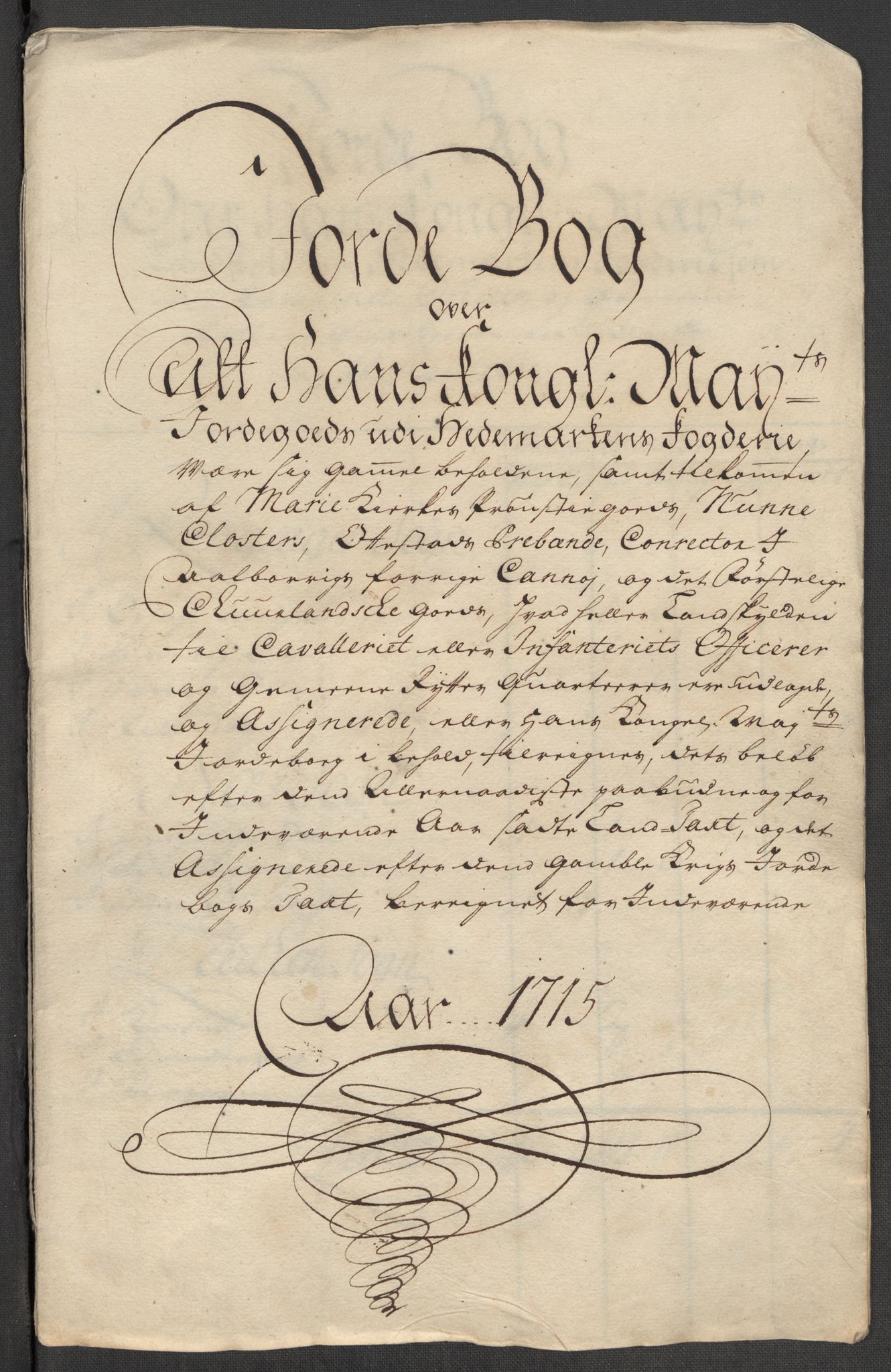 Rentekammeret inntil 1814, Reviderte regnskaper, Fogderegnskap, RA/EA-4092/R16/L1053: Fogderegnskap Hedmark, 1715, p. 209