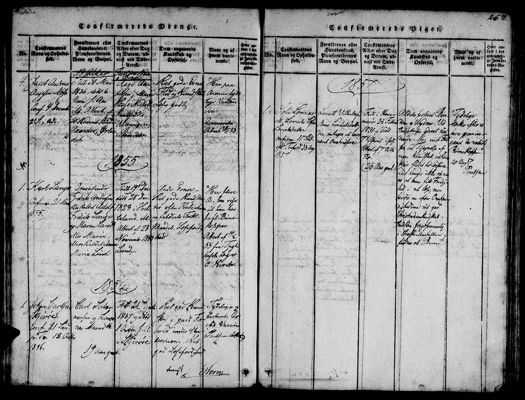 Ministerialprotokoller, klokkerbøker og fødselsregistre - Sør-Trøndelag, SAT/A-1456/623/L0478: Parish register (copy) no. 623C01, 1815-1873, p. 267