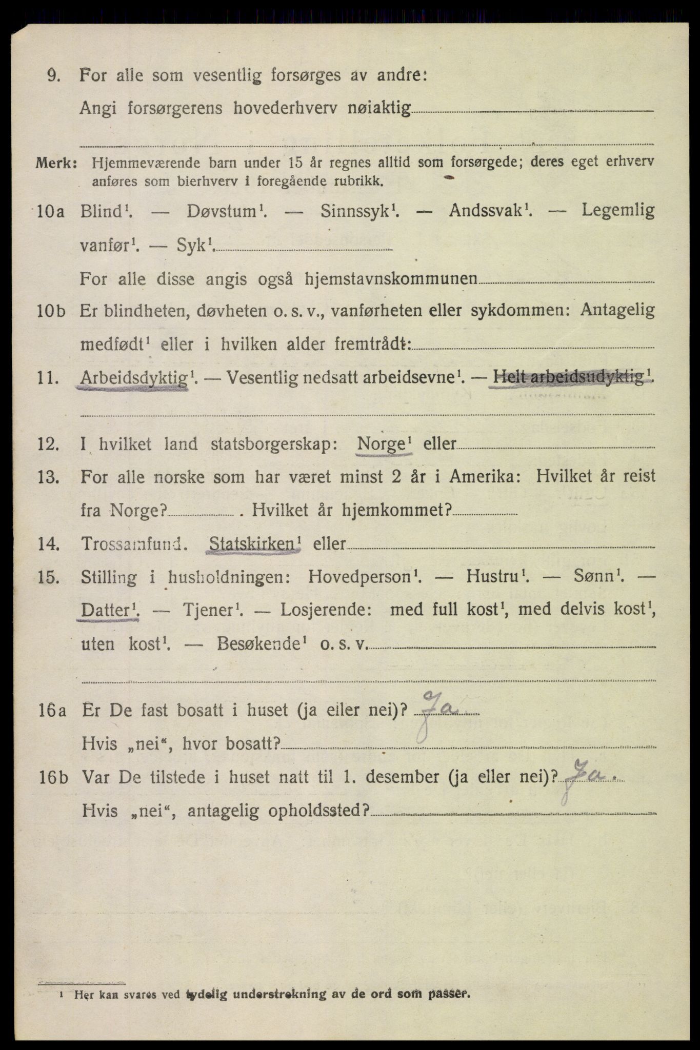 SAH, 1920 census for Torpa, 1920, p. 1666