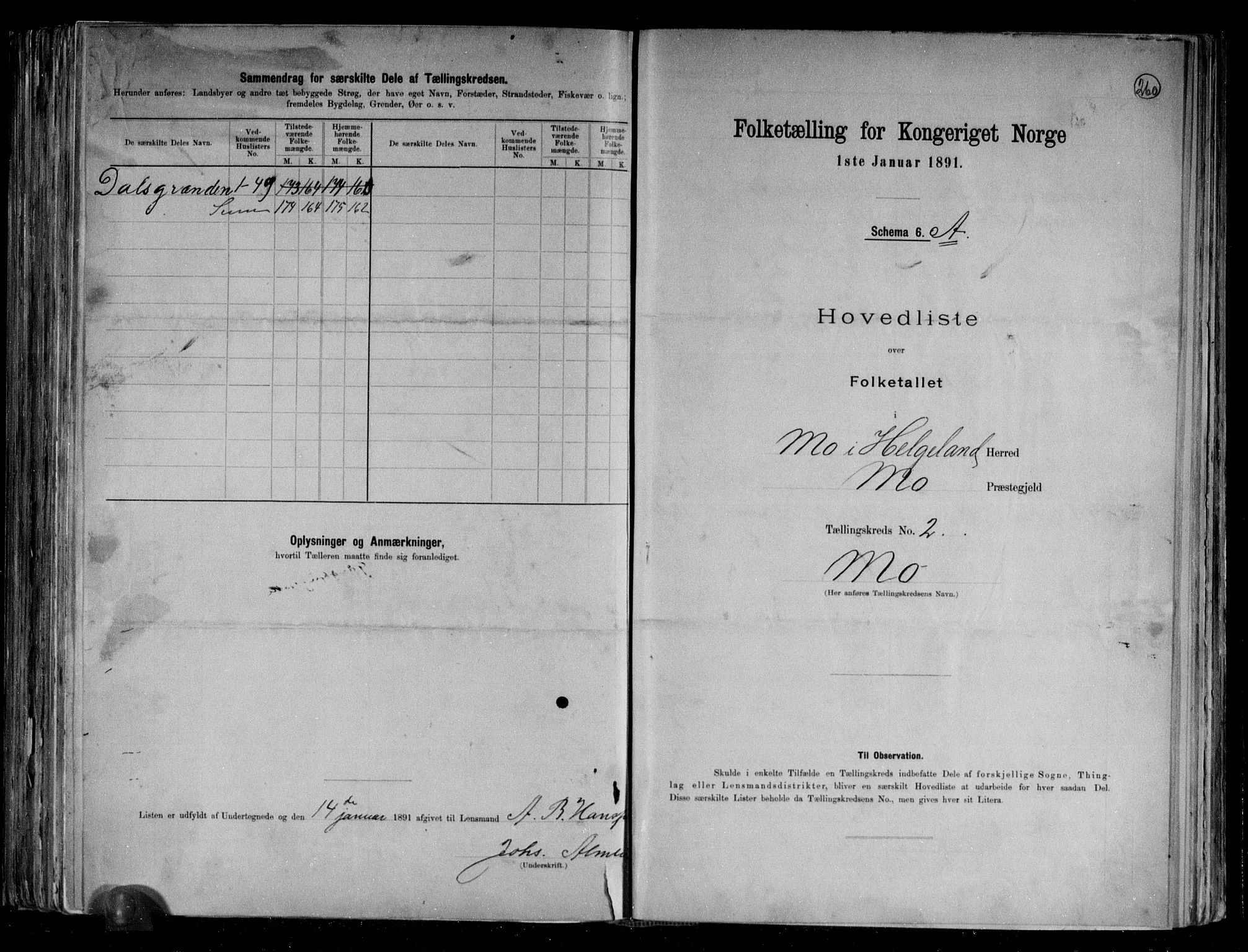 RA, 1891 census for 1833 Mo, 1891, p. 8