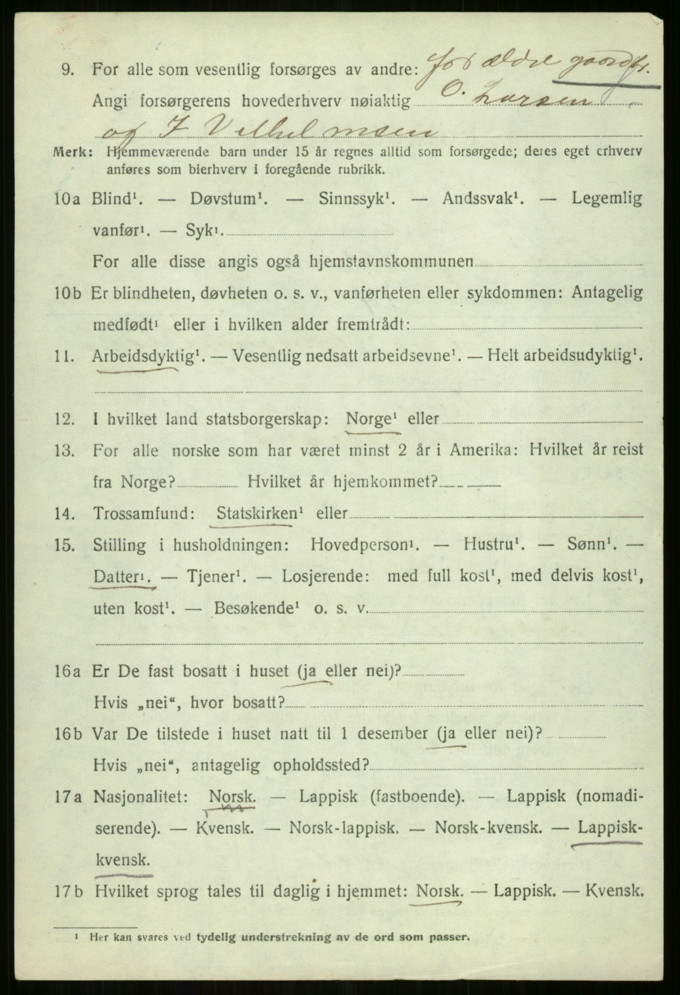 SATØ, 1920 census for Tromsøysund, 1920, p. 10767
