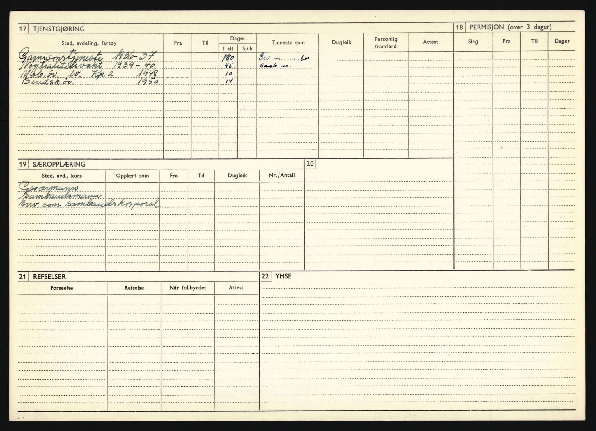 Forsvaret, Troms infanteriregiment nr. 16, AV/RA-RAFA-3146/P/Pa/L0020: Rulleblad for regimentets menige mannskaper, årsklasse 1936, 1936, p. 164