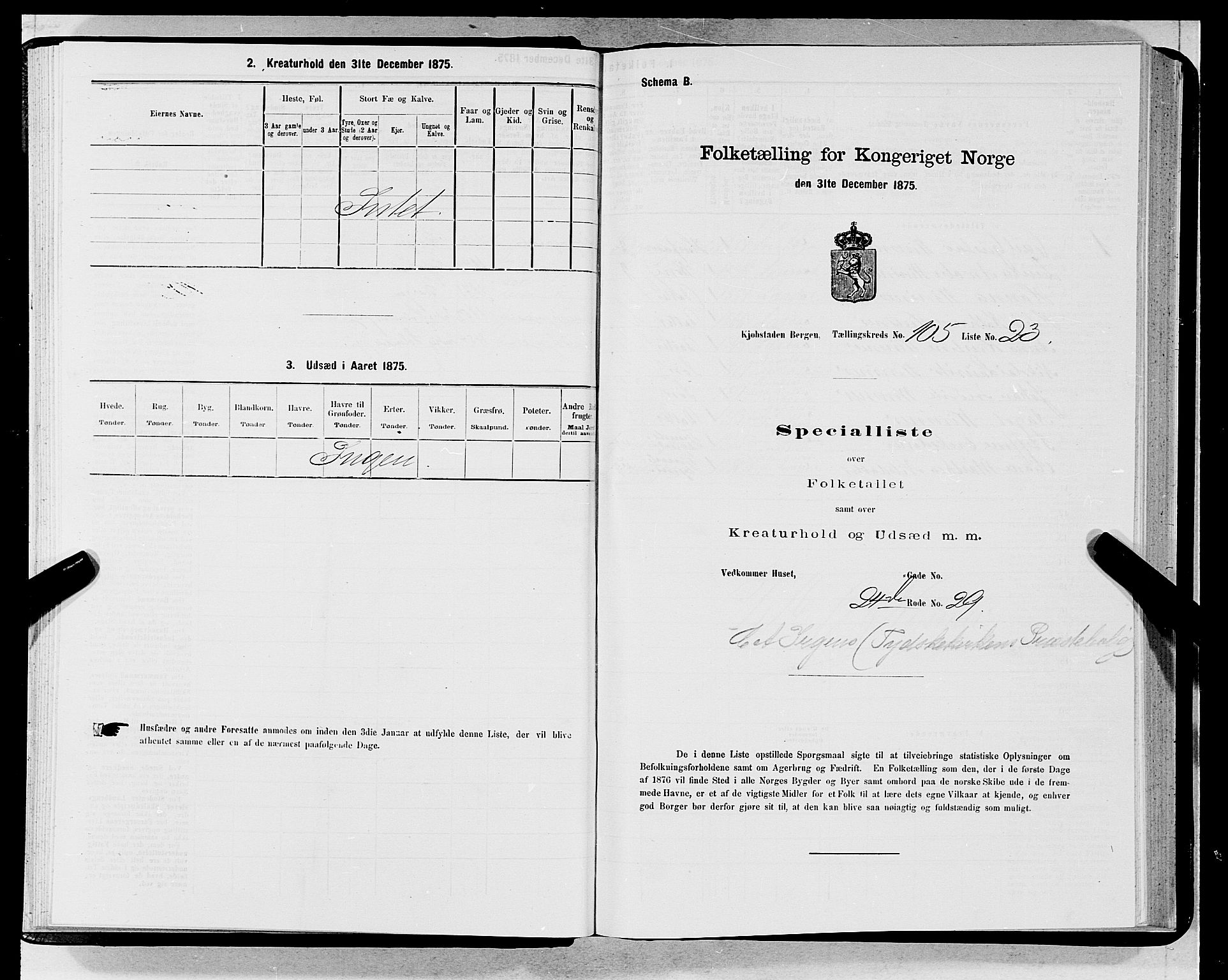 SAB, 1875 census for 1301 Bergen, 1875, p. 5747