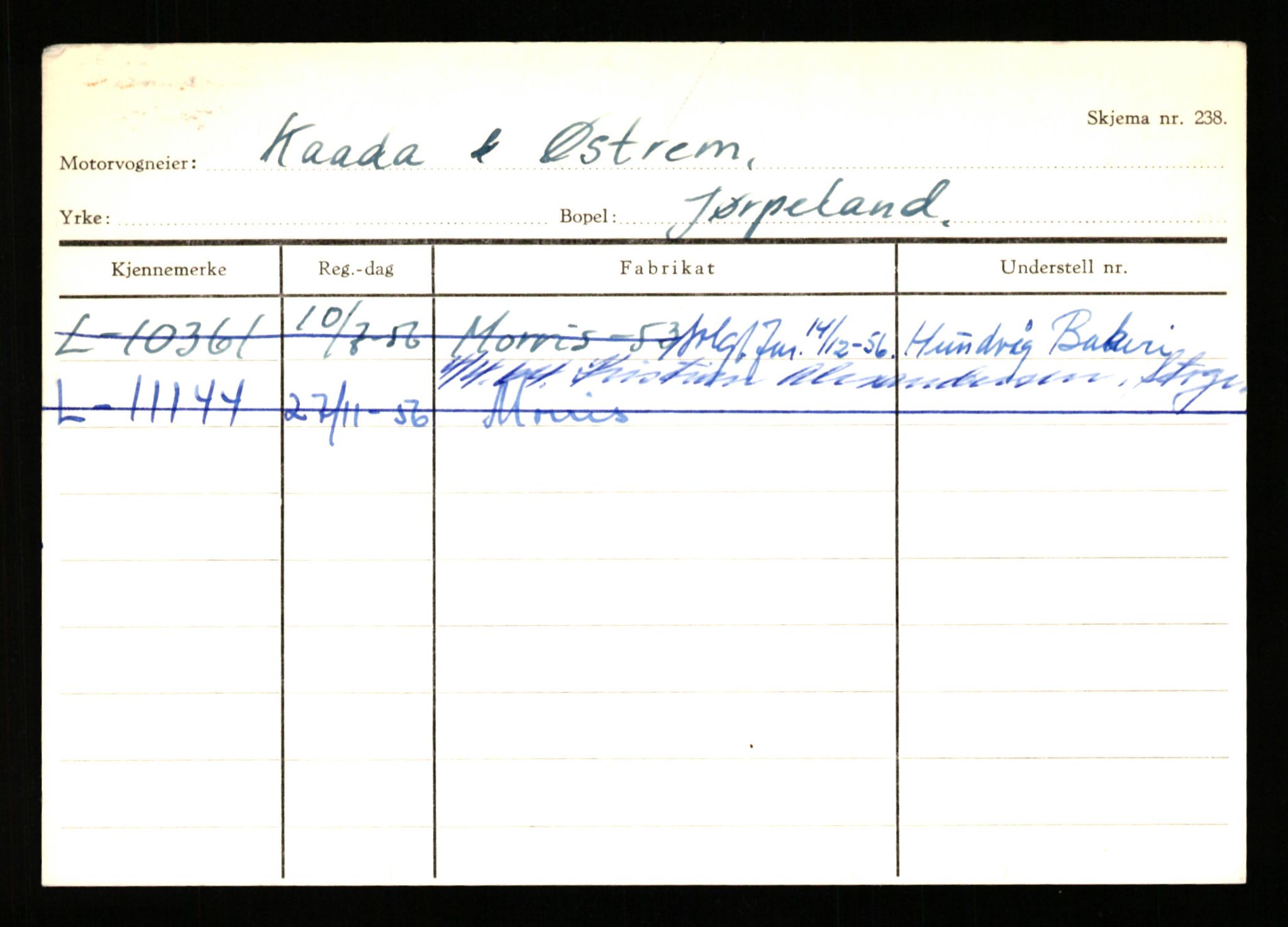 Stavanger trafikkstasjon, AV/SAST-A-101942/0/H/L0021: Kristiania - Landsnes, 1930-1971, p. 2304