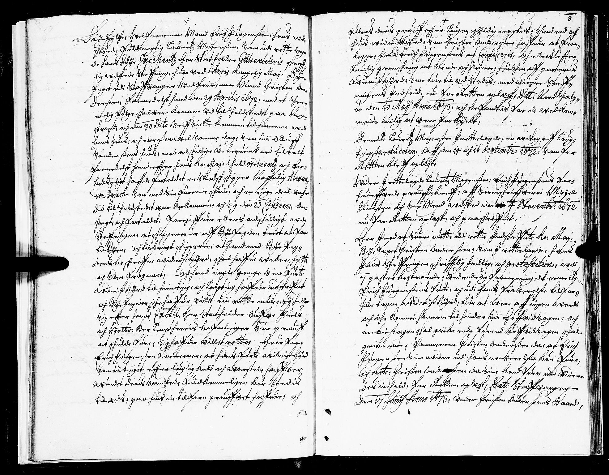 Stavanger lagting, AV/SAST-A-101420/Oa/L0011: Tingbok, 1673-1675, p. 7b-8a