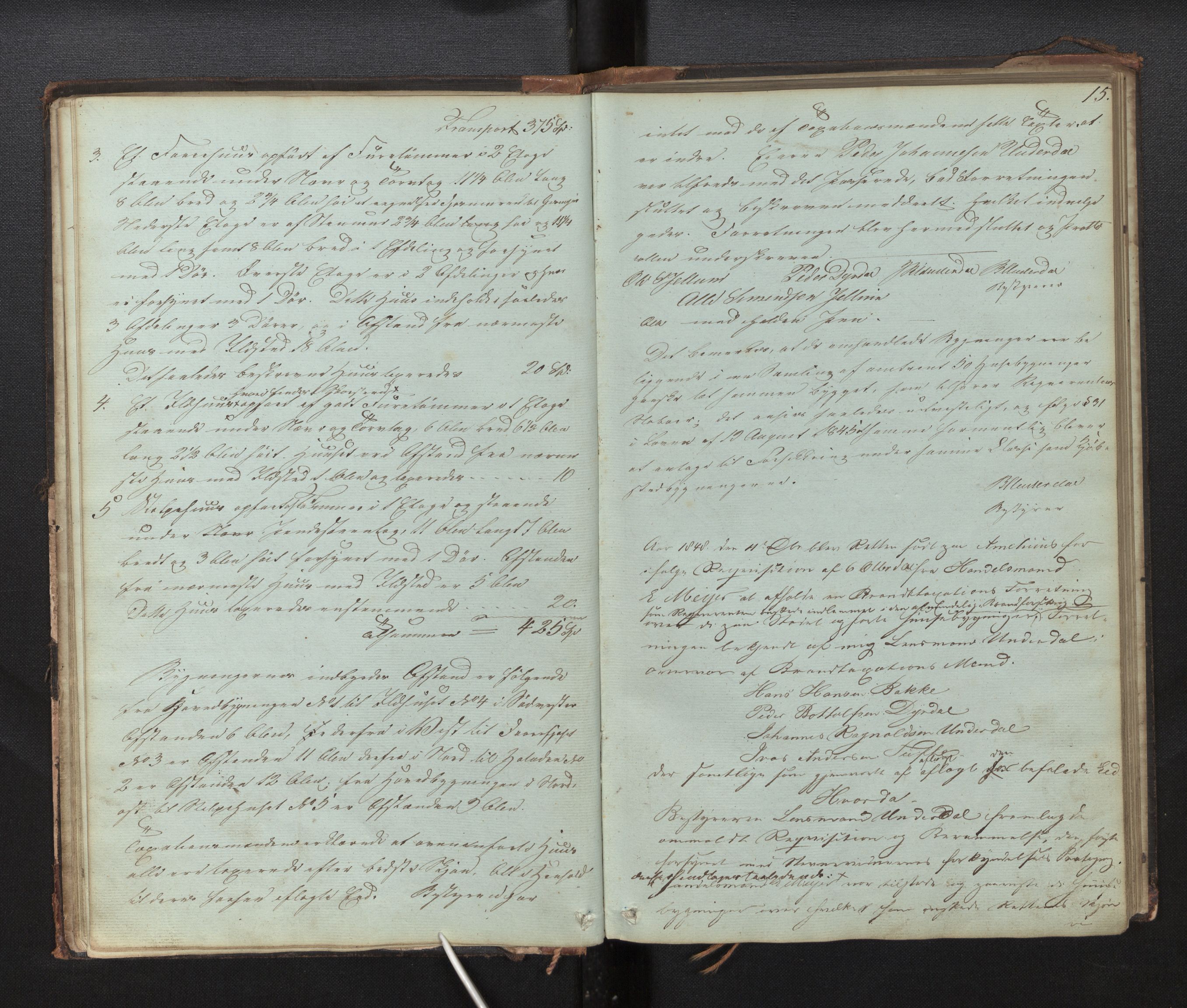 Lensmannen i Nærøy, AV/SAB-A-29601/0012/L0001: Branntakstprotokoll, 1846-1894, p. 14b-15a