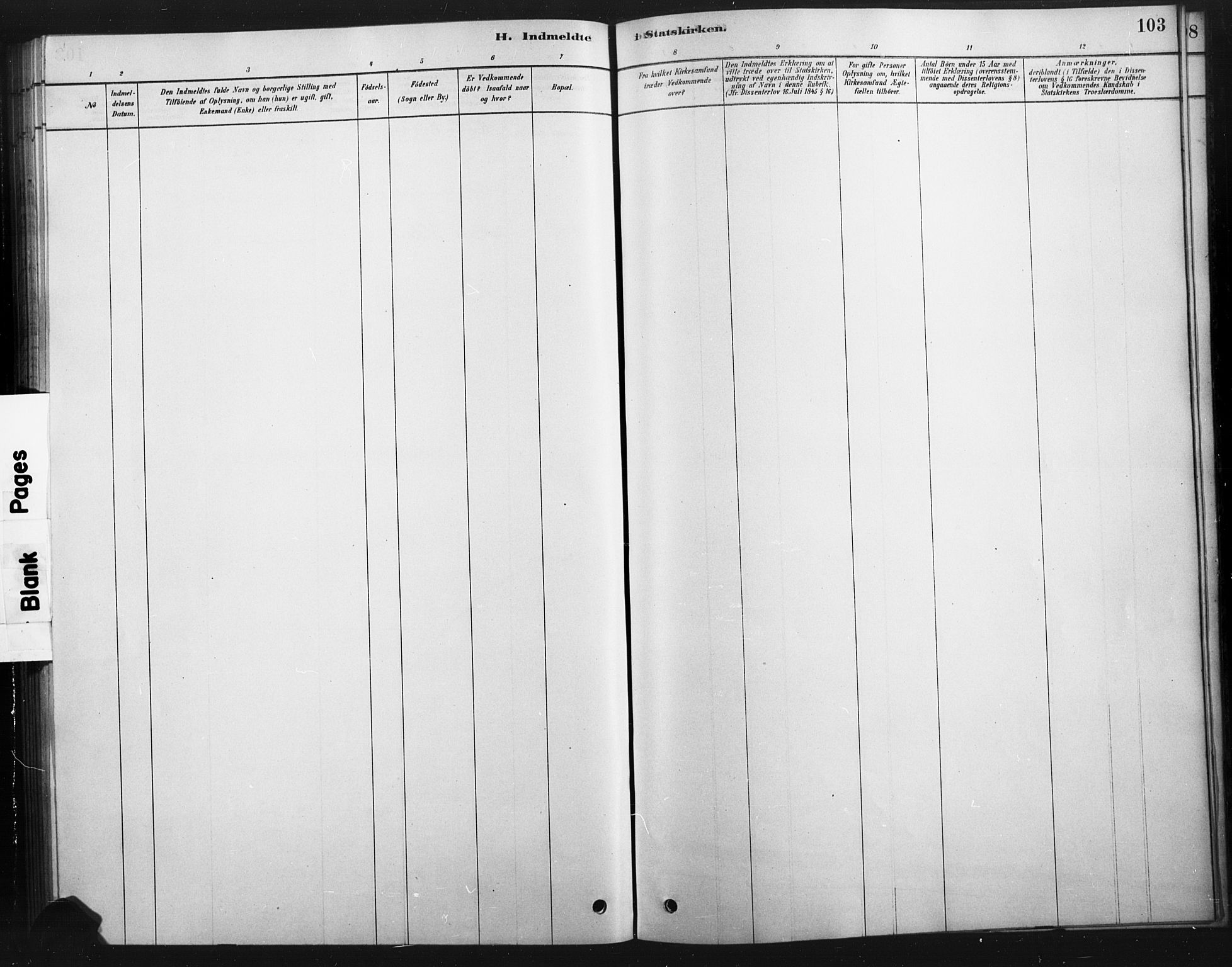 Tolga prestekontor, SAH/PREST-062/K/L0007: Parish register (official) no. 7, 1877-1900, p. 103