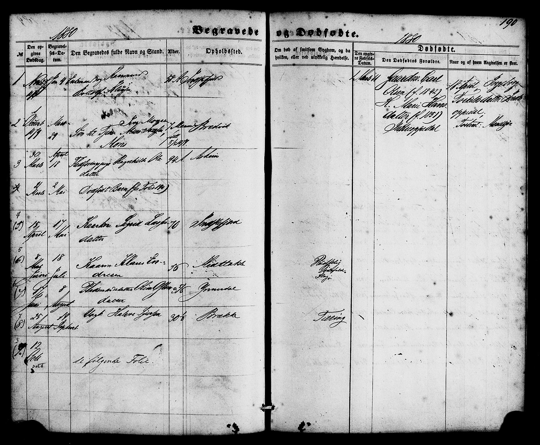 Gulen sokneprestembete, SAB/A-80201/H/Haa/Haac/L0001: Parish register (official) no. C 1, 1859-1881, p. 190