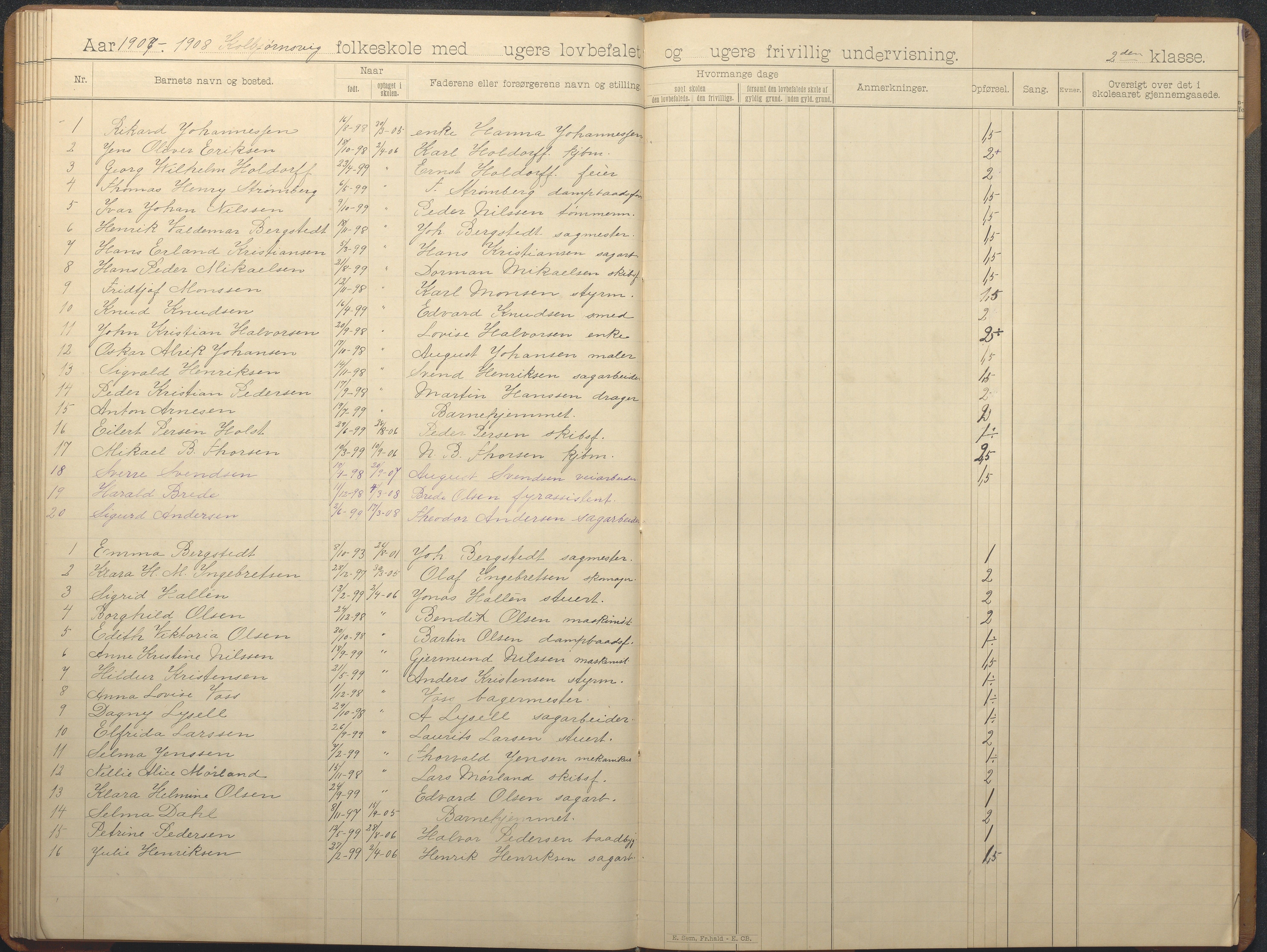 Hisøy kommune frem til 1991, AAKS/KA0922-PK/32/L0013: Skoleprotokoll, 1892-1908, p. 33