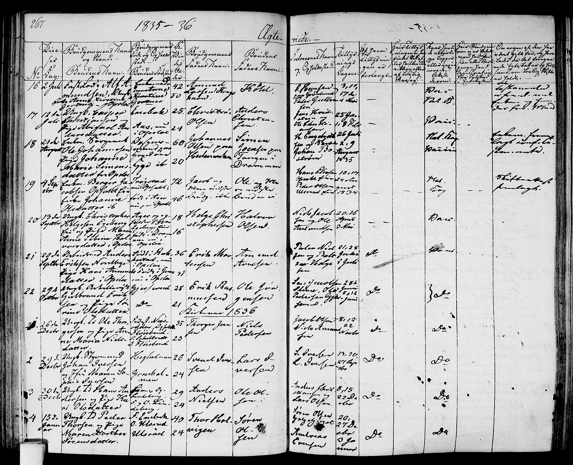 Gamlebyen prestekontor Kirkebøker, SAO/A-10884/F/Fa/L0003: Parish register (official) no. 3, 1829-1849, p. 267