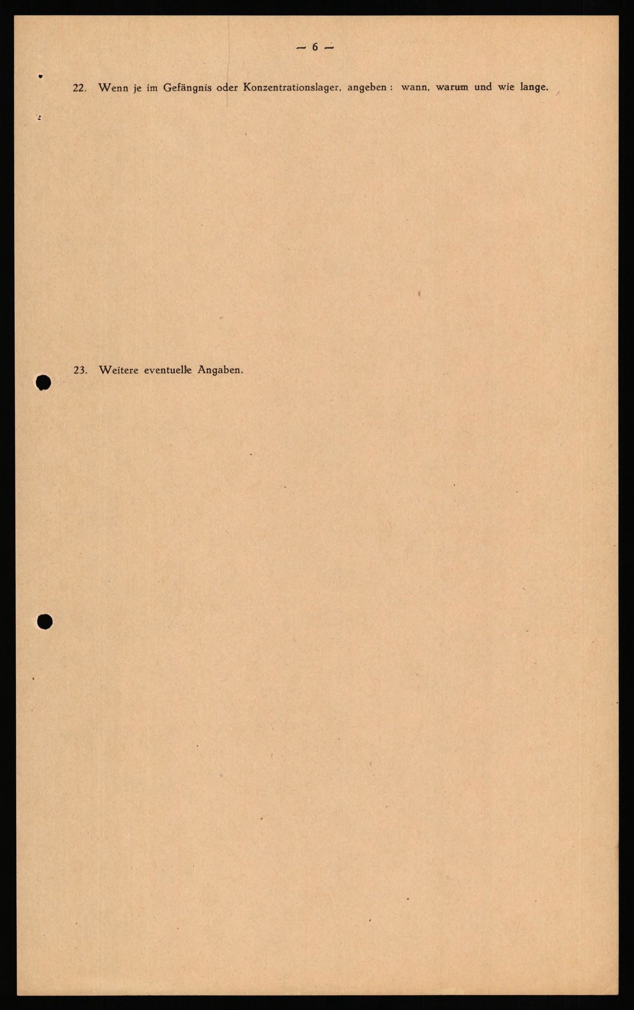 Forsvaret, Forsvarets overkommando II, RA/RAFA-3915/D/Db/L0033: CI Questionaires. Tyske okkupasjonsstyrker i Norge. Tyskere., 1945-1946, p. 320