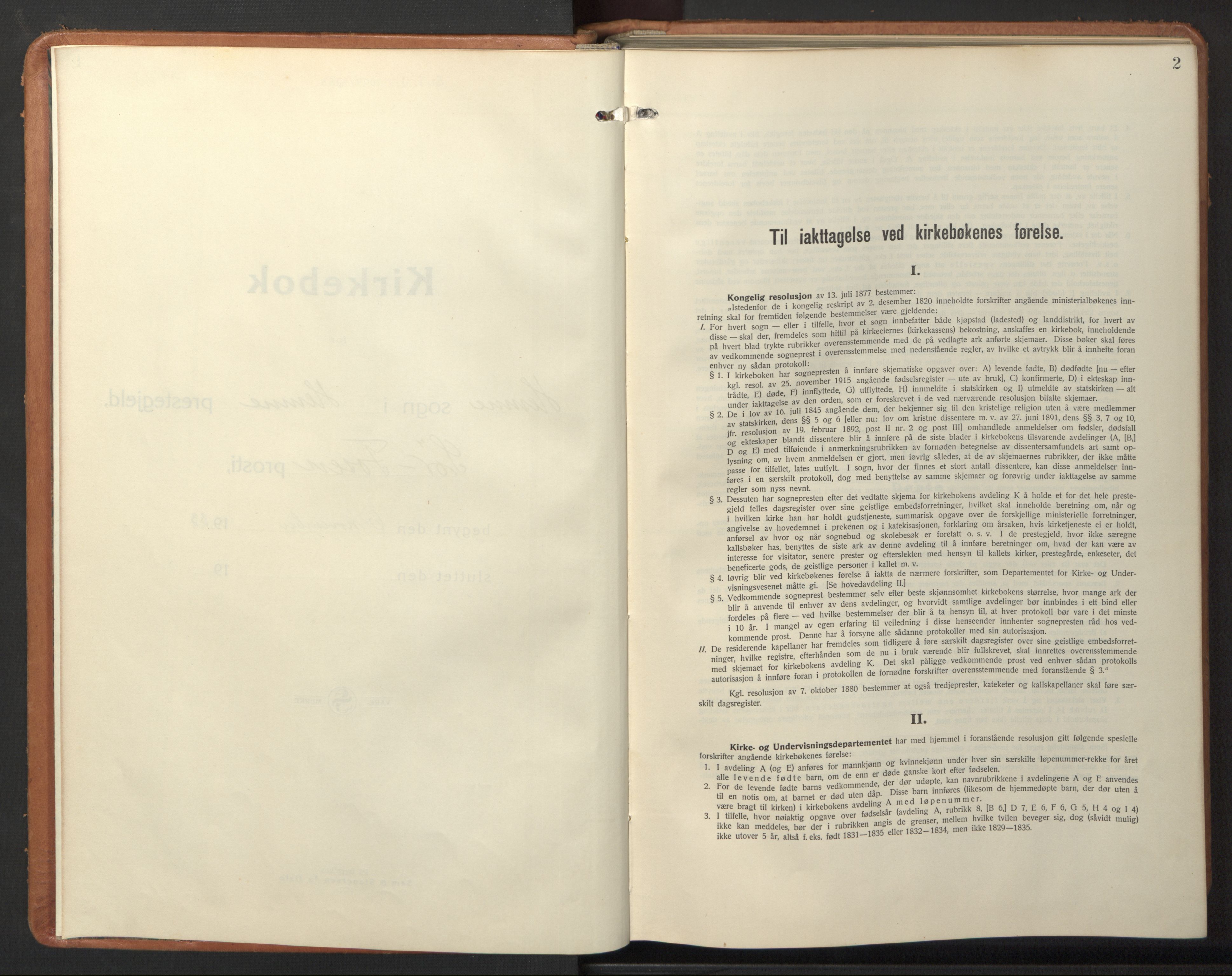 Ministerialprotokoller, klokkerbøker og fødselsregistre - Sør-Trøndelag, SAT/A-1456/630/L0508: Parish register (copy) no. 630C06, 1933-1950, p. 2