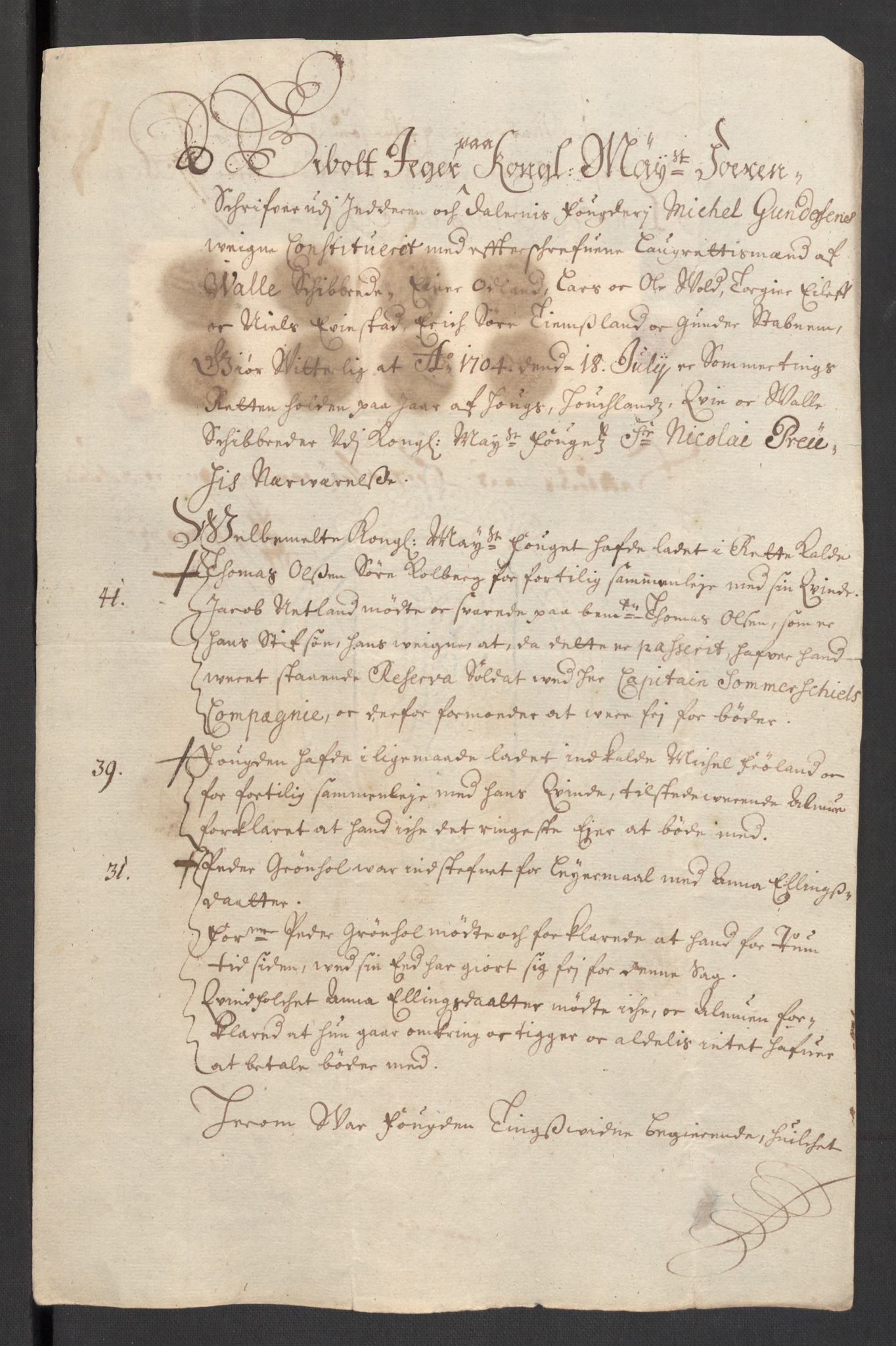 Rentekammeret inntil 1814, Reviderte regnskaper, Fogderegnskap, AV/RA-EA-4092/R46/L2730: Fogderegnskap Jæren og Dalane, 1699, p. 277