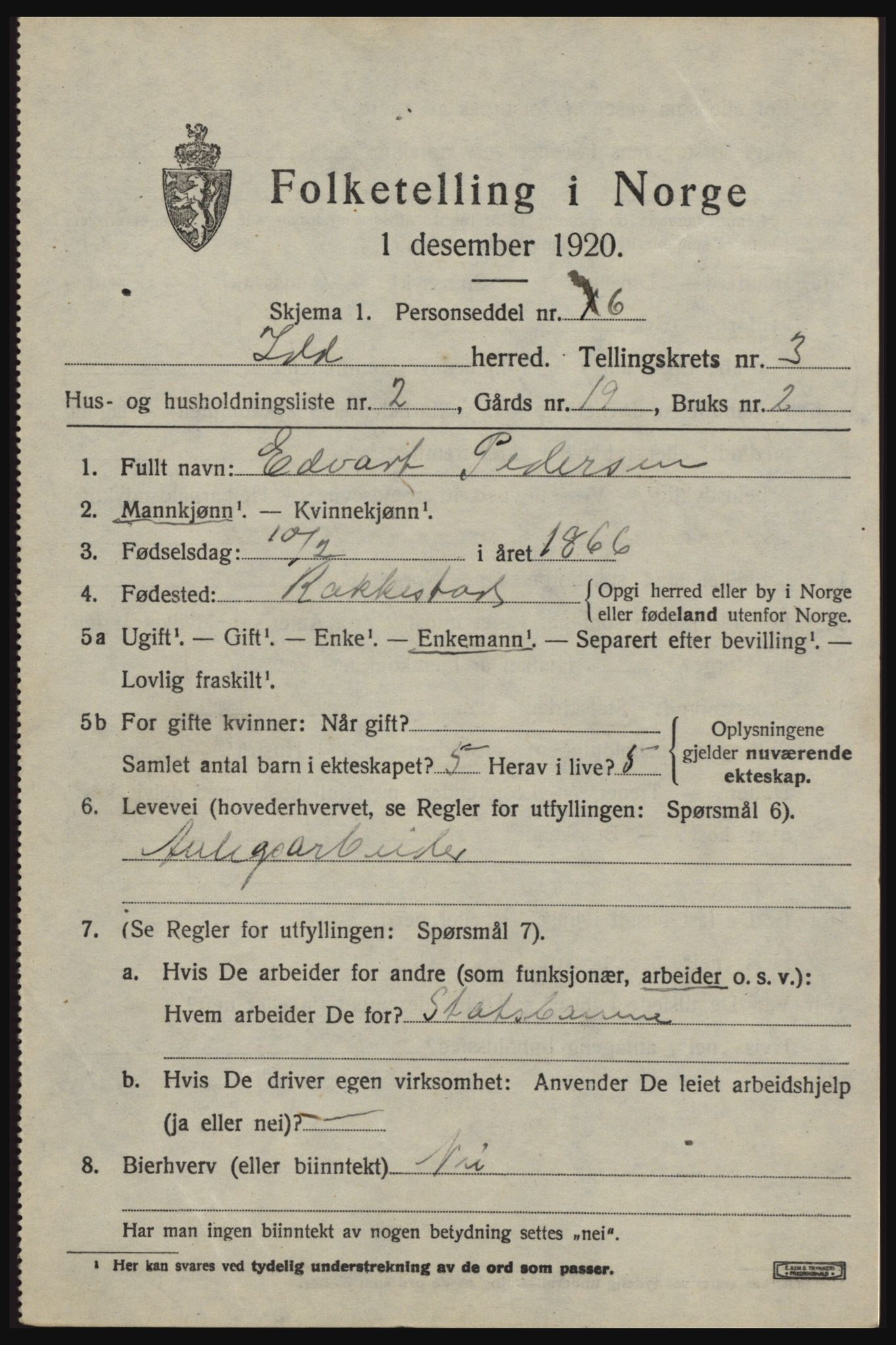 SAO, 1920 census for Idd, 1920, p. 4038