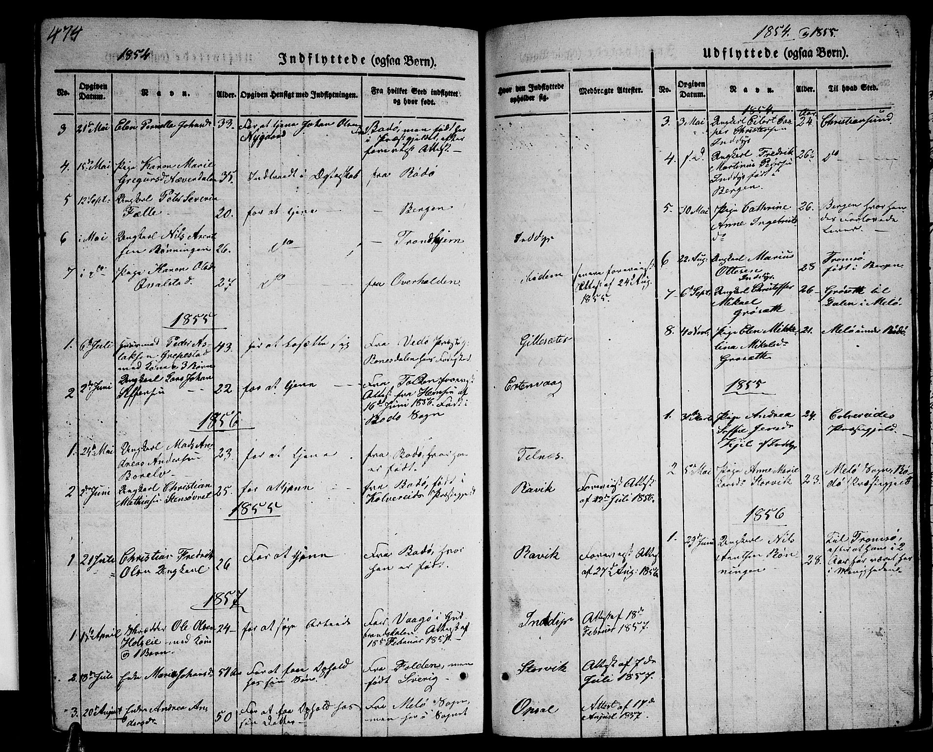 Ministerialprotokoller, klokkerbøker og fødselsregistre - Nordland, AV/SAT-A-1459/805/L0106: Parish register (copy) no. 805C02, 1841-1861, p. 474