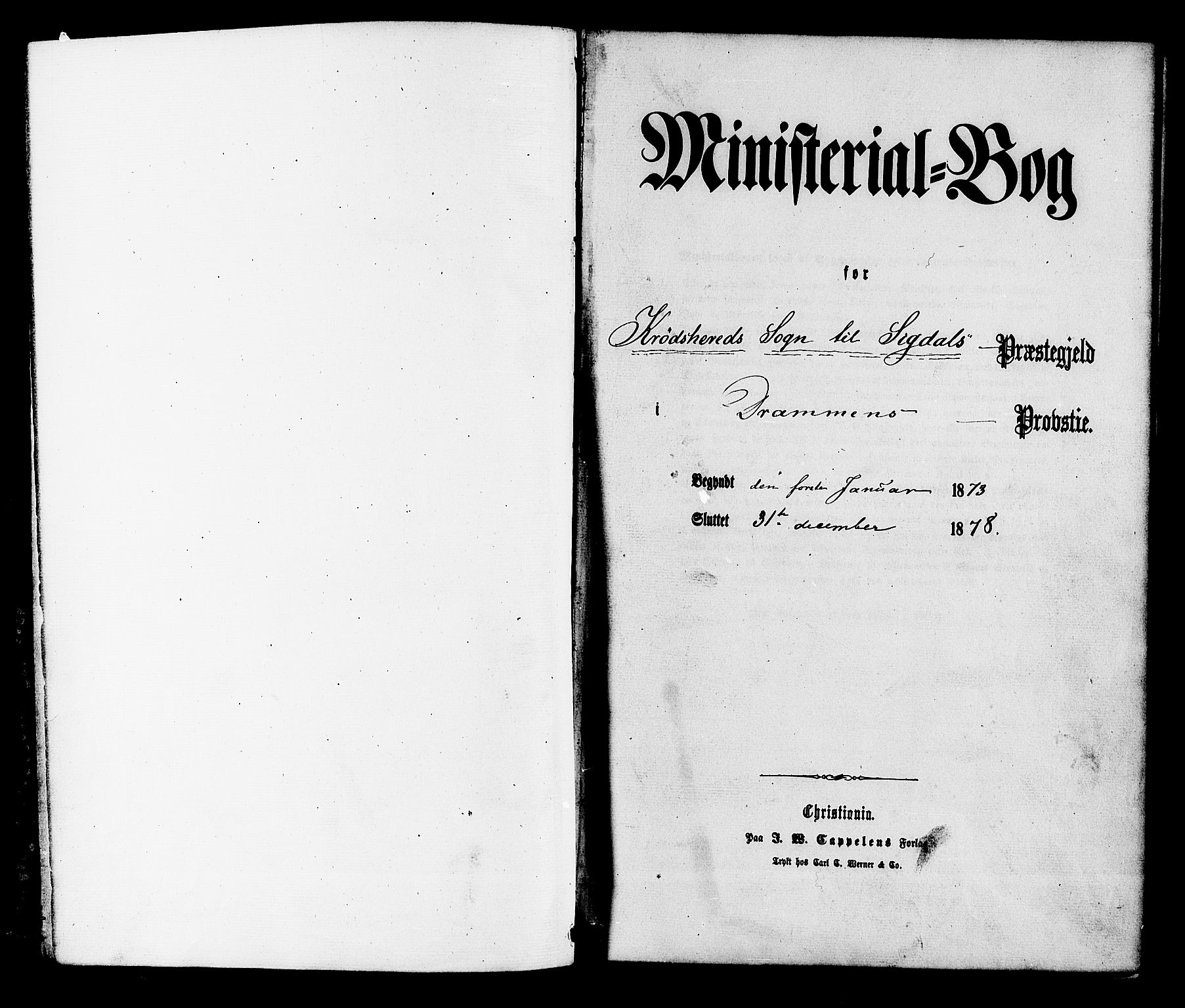 Krødsherad kirkebøker, SAKO/A-19/F/Fa/L0004: Parish register (official) no. 4, 1873-1878