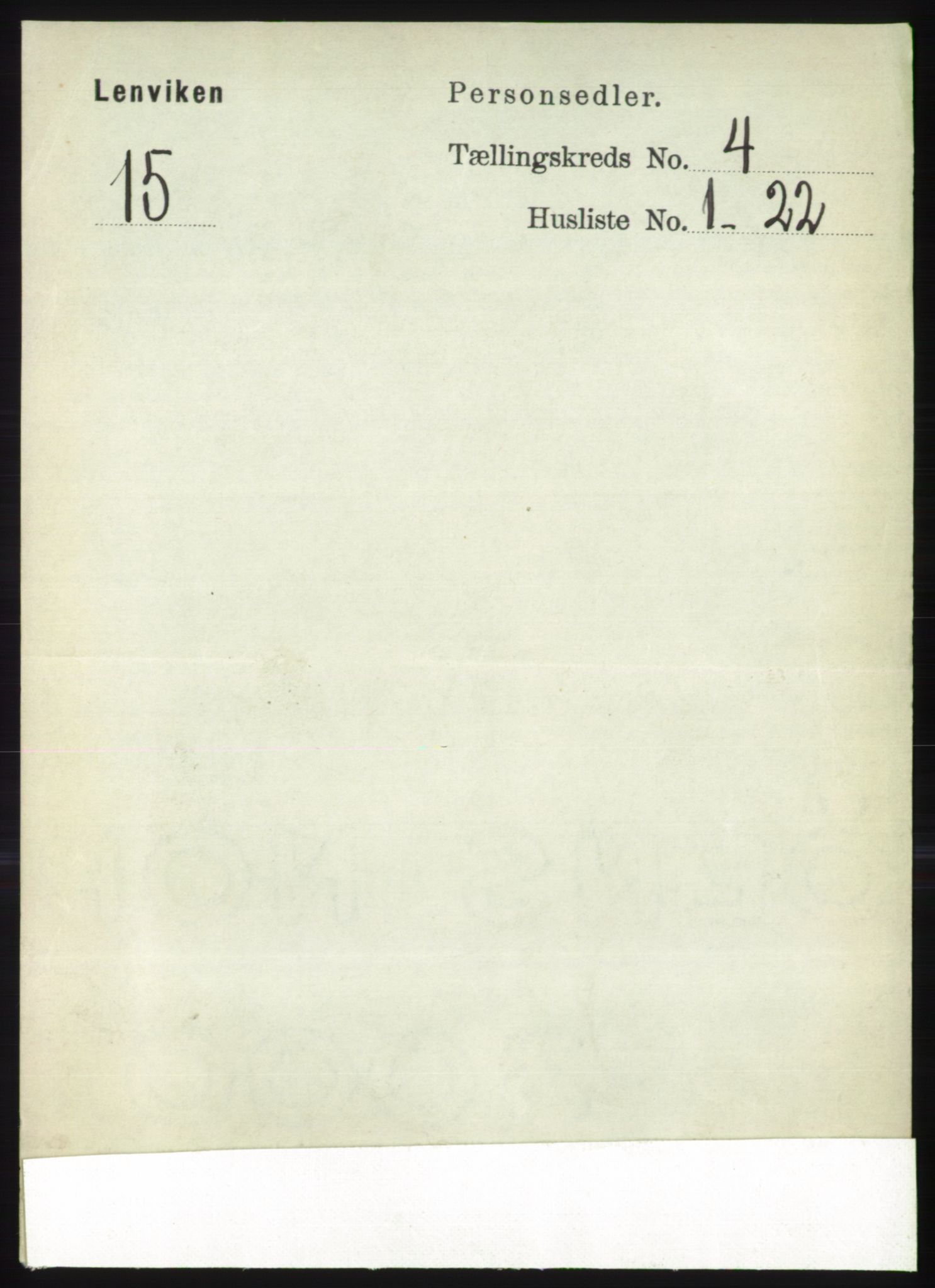 RA, 1891 census for 1931 Lenvik, 1891, p. 1916