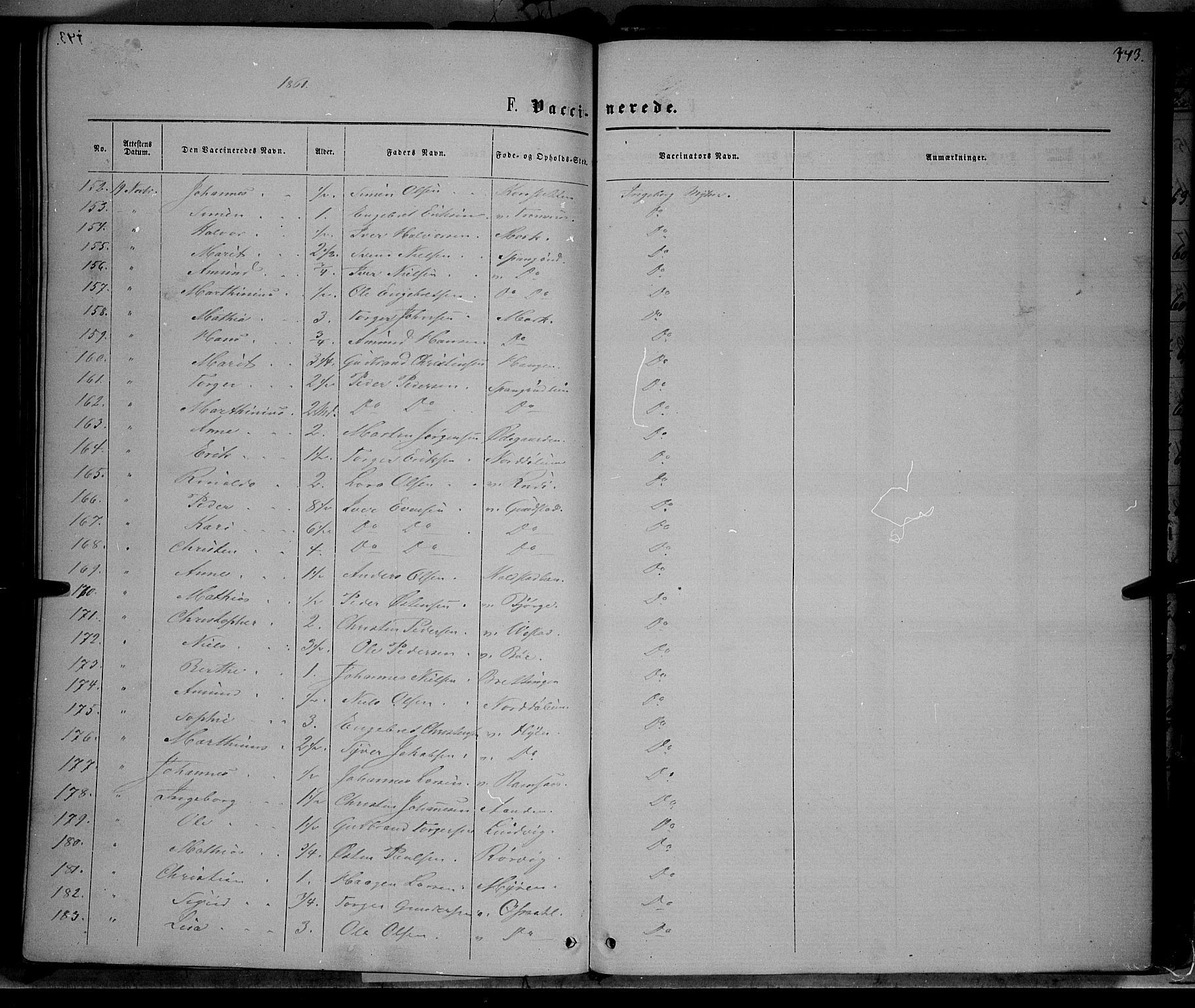 Ringebu prestekontor, SAH/PREST-082/H/Ha/Haa/L0007: Parish register (official) no. 7, 1860-1877, p. 343