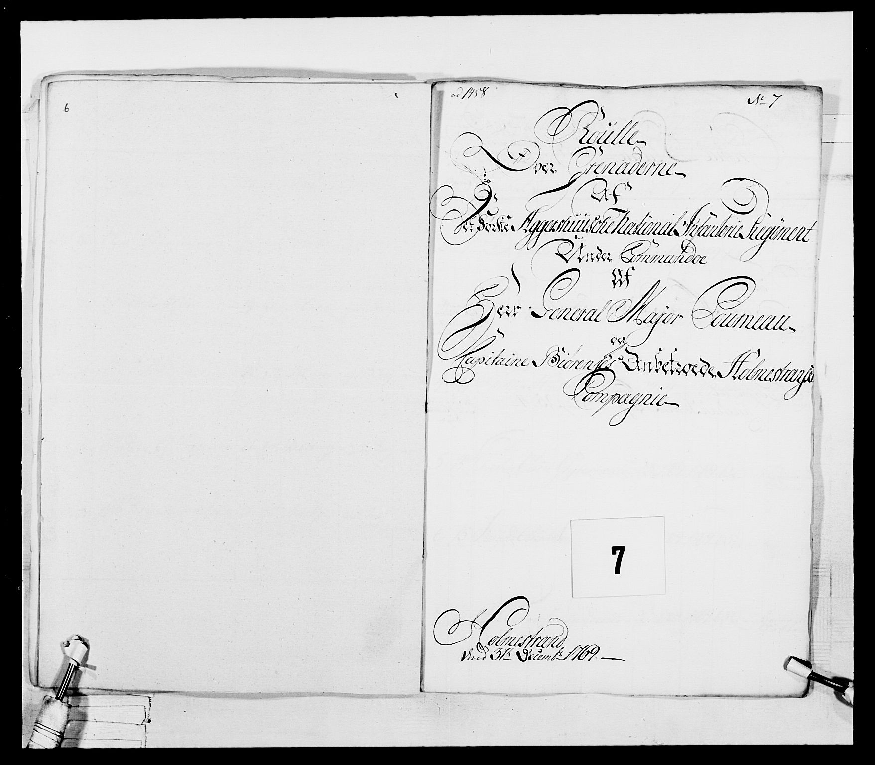 Generalitets- og kommissariatskollegiet, Det kongelige norske kommissariatskollegium, AV/RA-EA-5420/E/Eh/L0037: 1. Akershusiske nasjonale infanteriregiment, 1767-1773, p. 28