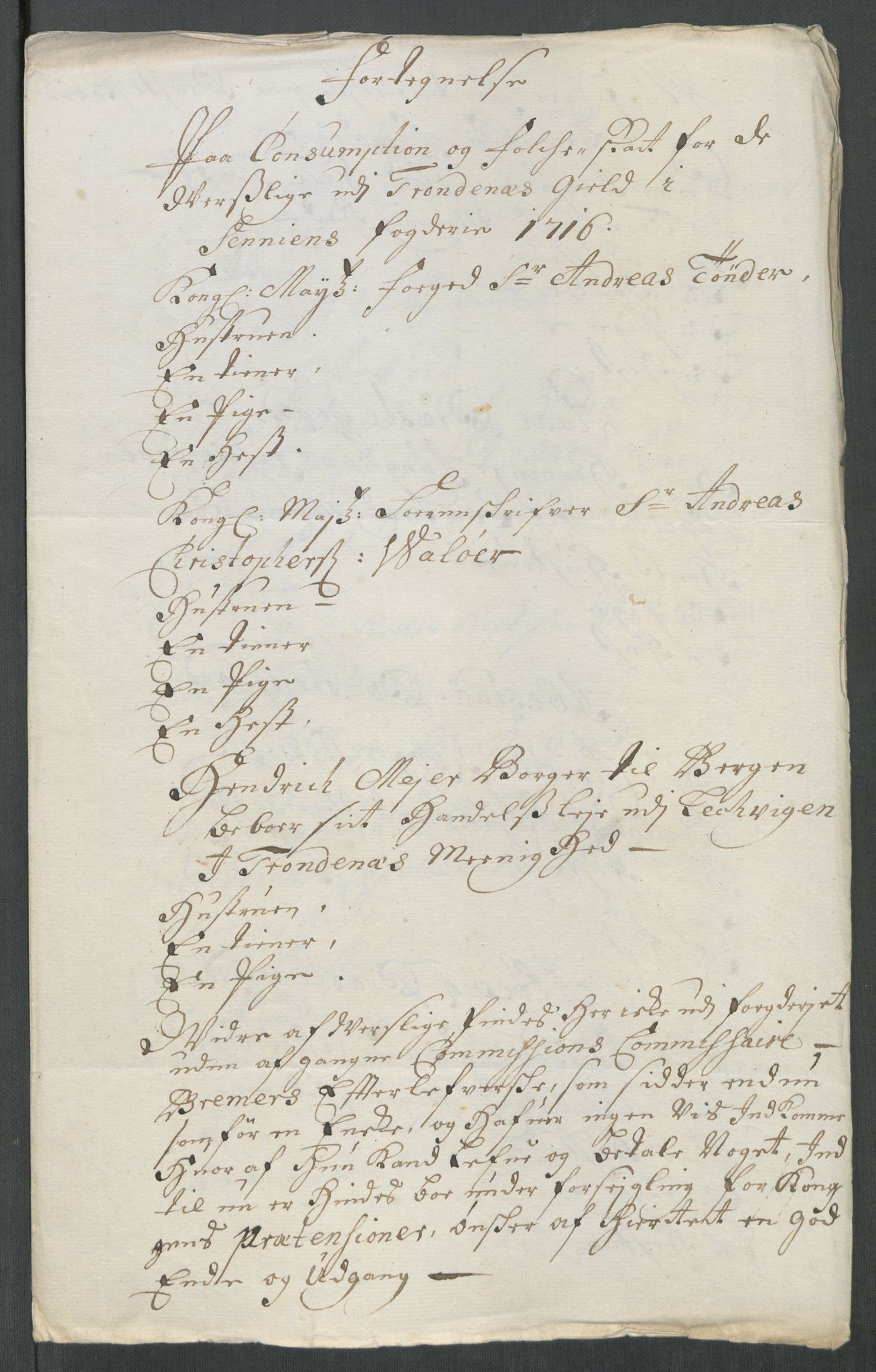 Rentekammeret inntil 1814, Reviderte regnskaper, Fogderegnskap, AV/RA-EA-4092/R68/L4762: Fogderegnskap Senja og Troms, 1716, p. 100