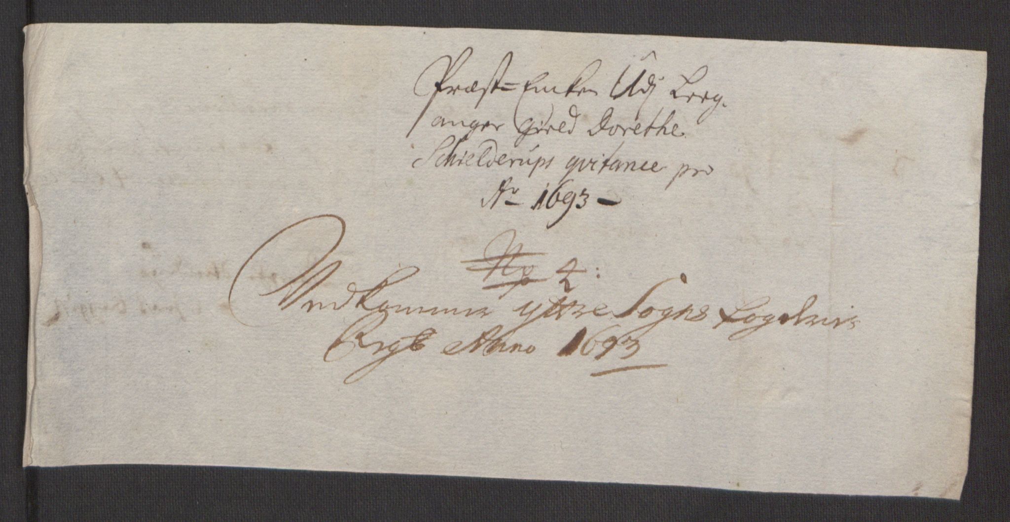 Rentekammeret inntil 1814, Reviderte regnskaper, Fogderegnskap, AV/RA-EA-4092/R52/L3307: Fogderegnskap Sogn, 1693-1694, p. 251