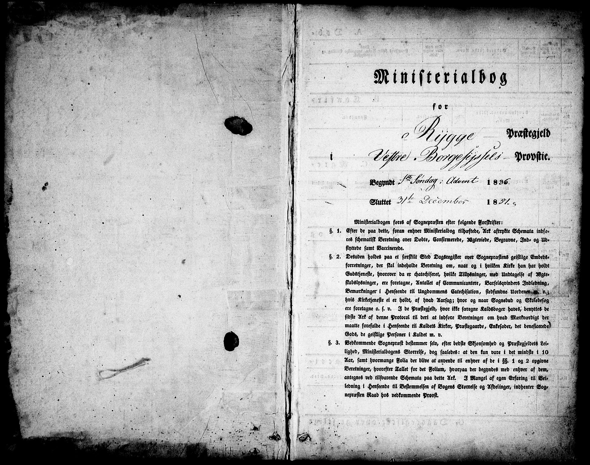 Rygge prestekontor Kirkebøker, SAO/A-10084b/F/Fa/L0004: Parish register (official) no. 4, 1836-1851