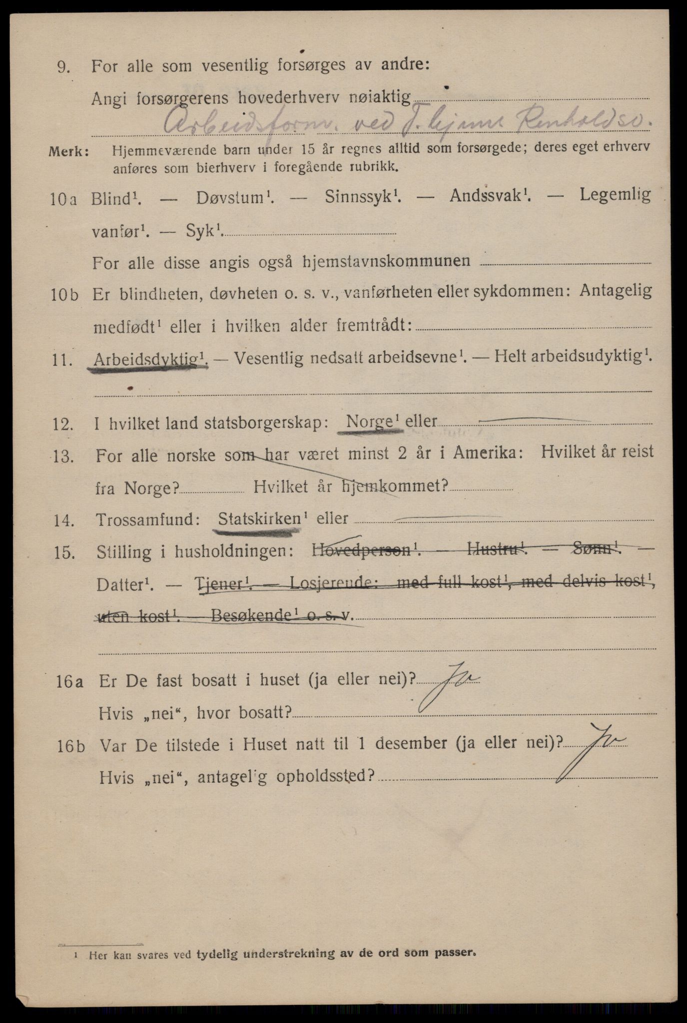 SAT, 1920 census for Trondheim, 1920, p. 77025