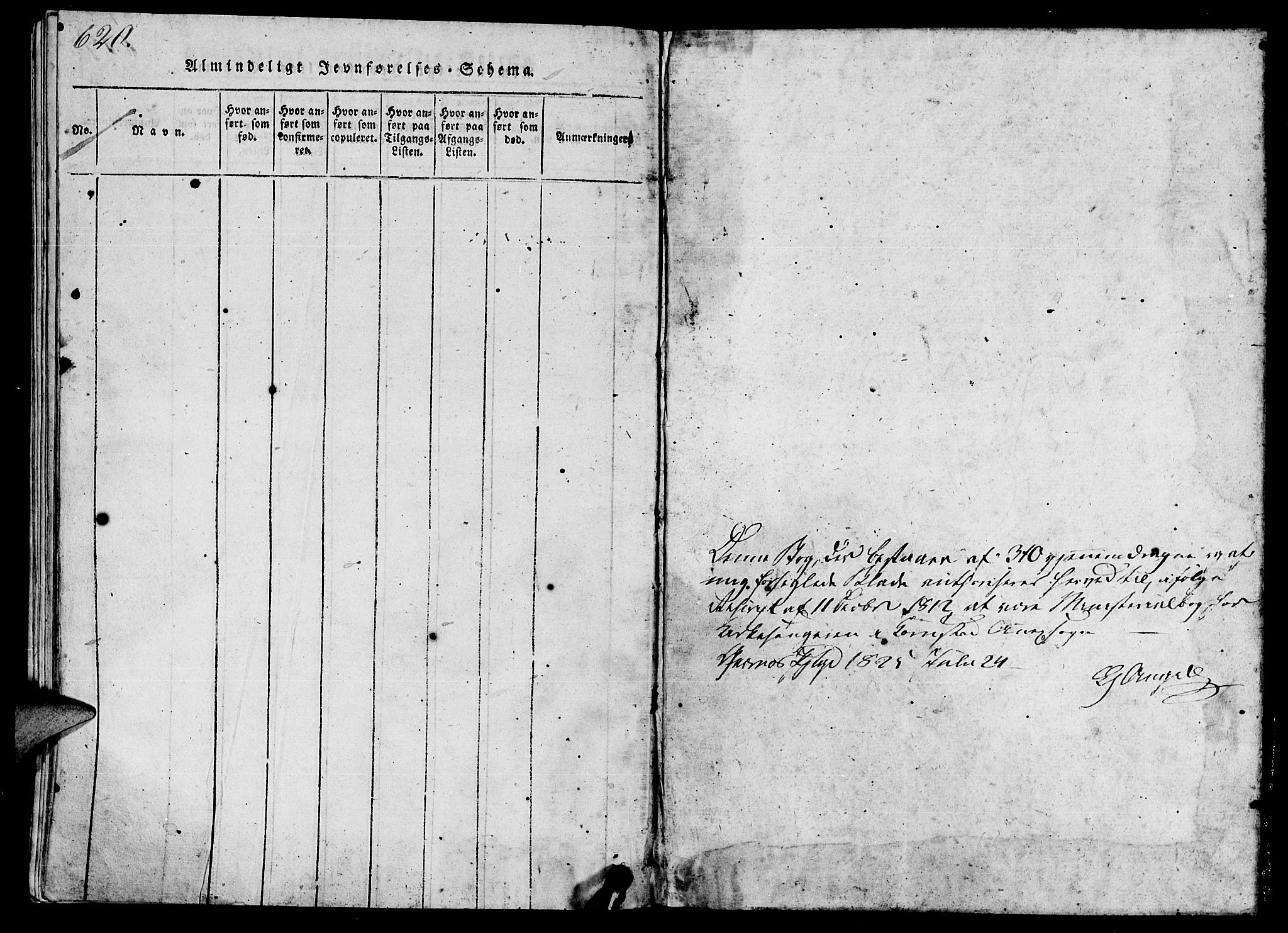 Ministerialprotokoller, klokkerbøker og fødselsregistre - Møre og Romsdal, SAT/A-1454/570/L0831: Parish register (official) no. 570A05, 1819-1829, p. 620-621