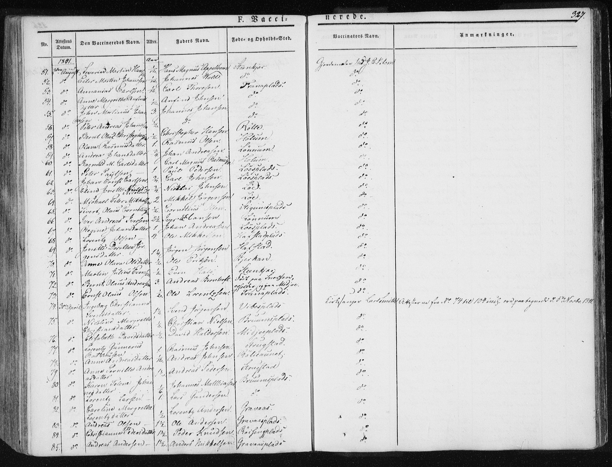 Ministerialprotokoller, klokkerbøker og fødselsregistre - Nord-Trøndelag, SAT/A-1458/735/L0339: Parish register (official) no. 735A06 /1, 1836-1848, p. 327