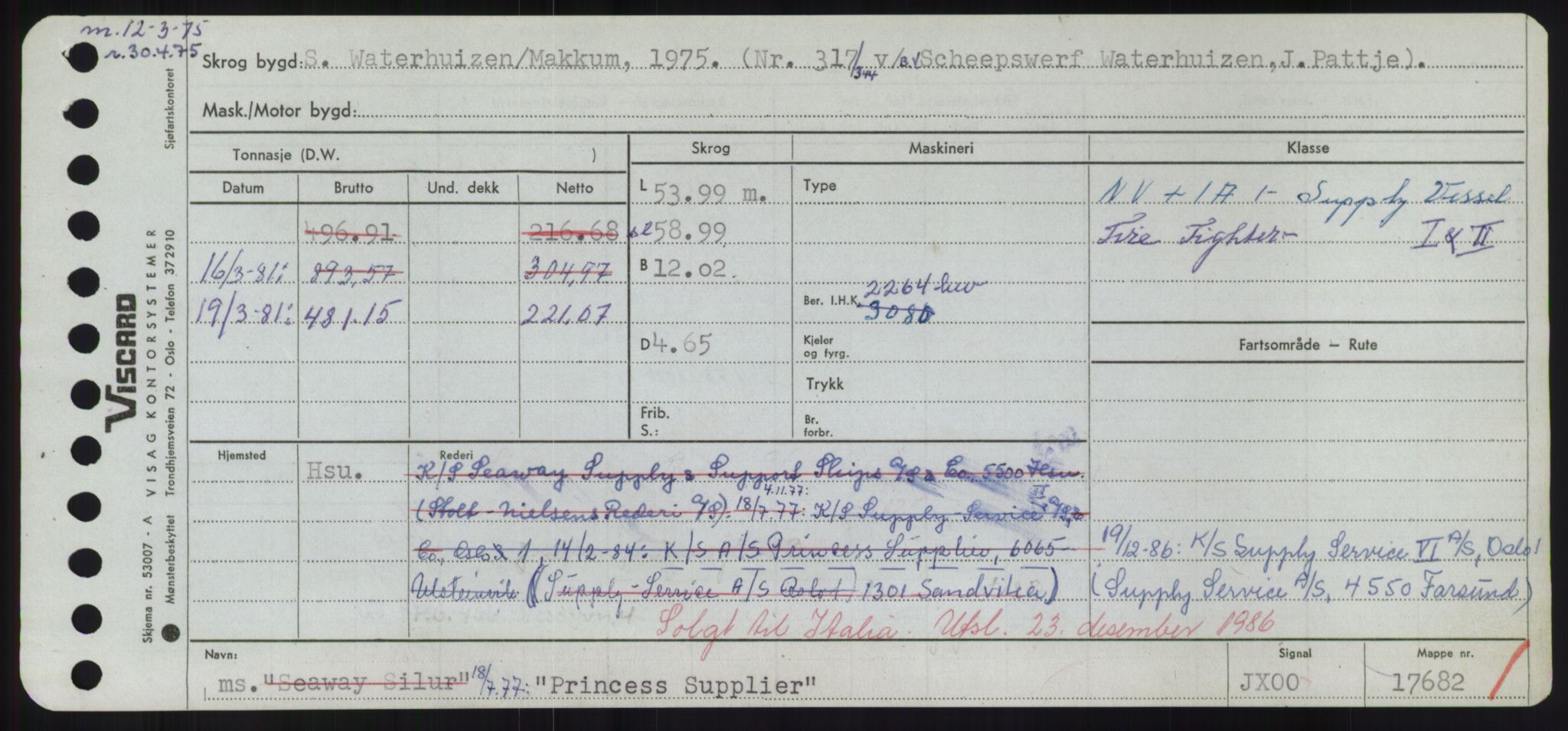 Sjøfartsdirektoratet med forløpere, Skipsmålingen, RA/S-1627/H/Hd/L0029: Fartøy, P, p. 585