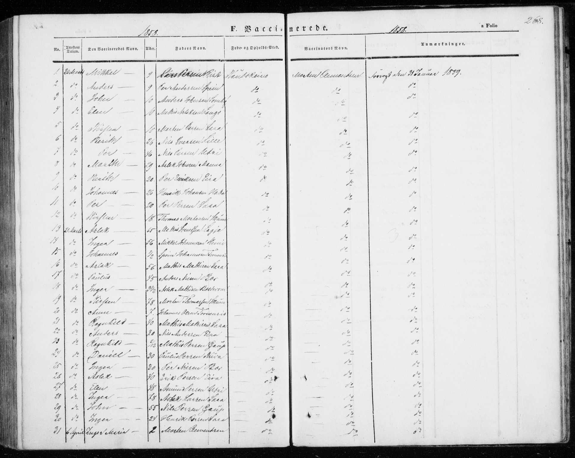 Kautokeino sokneprestembete, AV/SATØ-S-1340/H/Ha/L0002.kirke: Parish register (official) no. 2, 1843-1861, p. 268