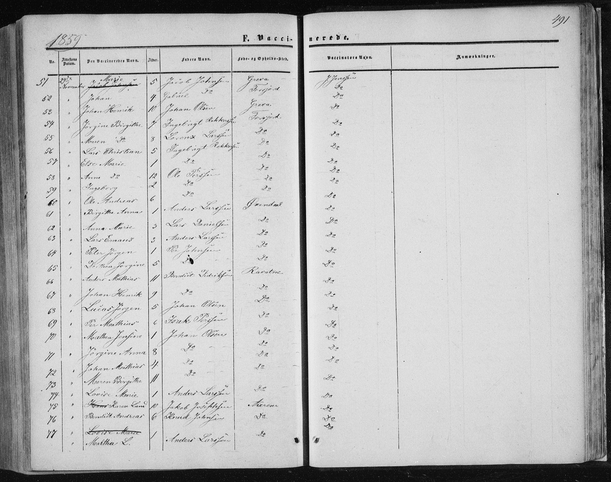 Ministerialprotokoller, klokkerbøker og fødselsregistre - Nordland, AV/SAT-A-1459/820/L0293: Parish register (official) no. 820A14, 1855-1865, p. 491