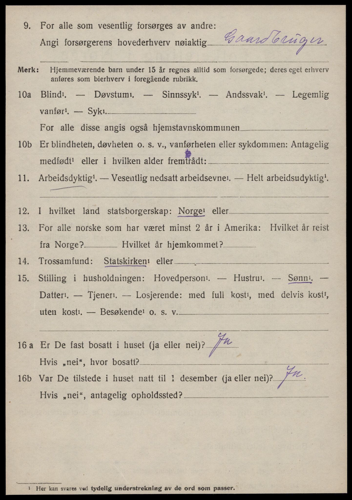 SAT, 1920 census for Haram, 1920, p. 4914