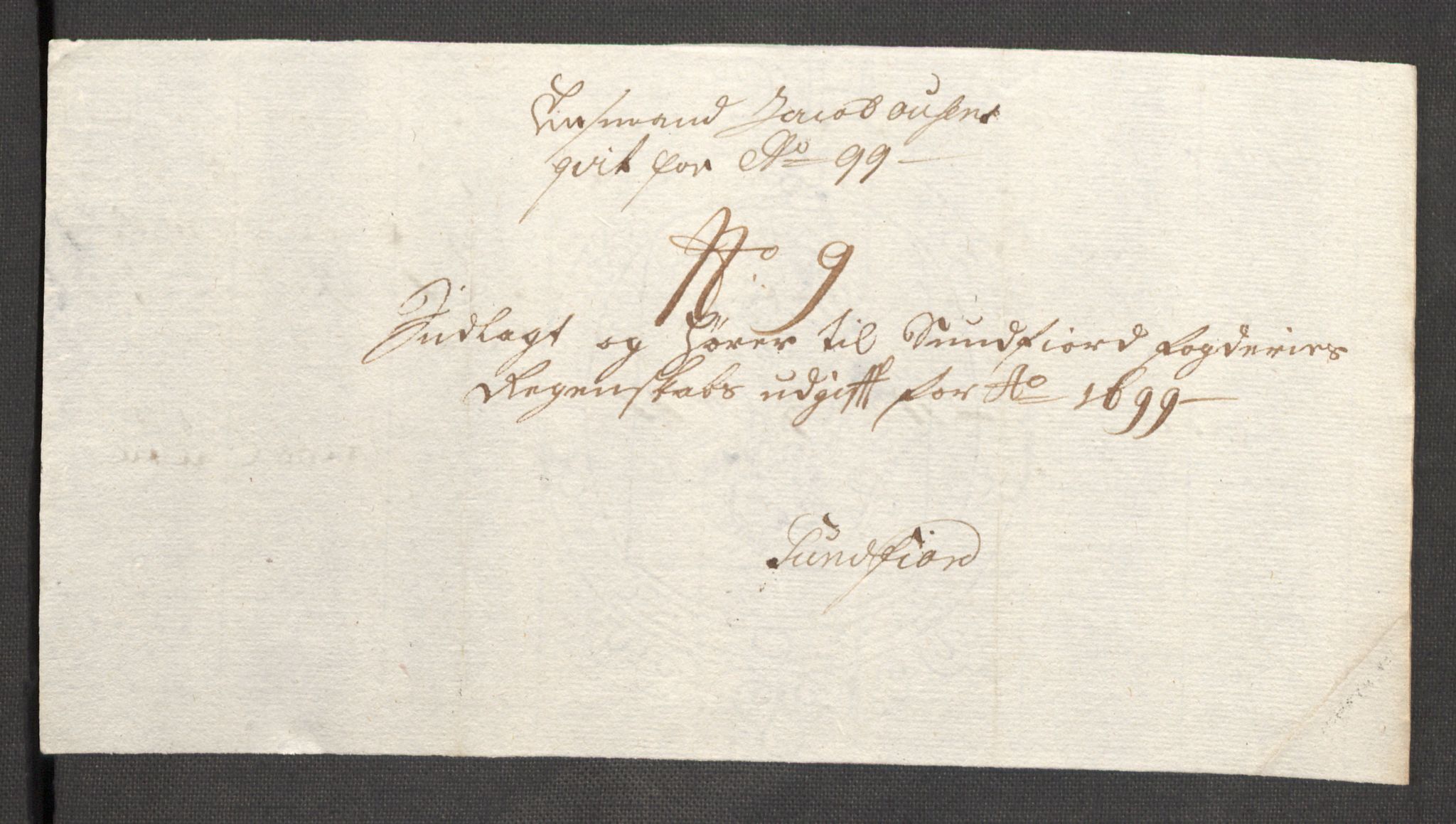 Rentekammeret inntil 1814, Reviderte regnskaper, Fogderegnskap, RA/EA-4092/R53/L3424: Fogderegnskap Sunn- og Nordfjord, 1699, p. 349