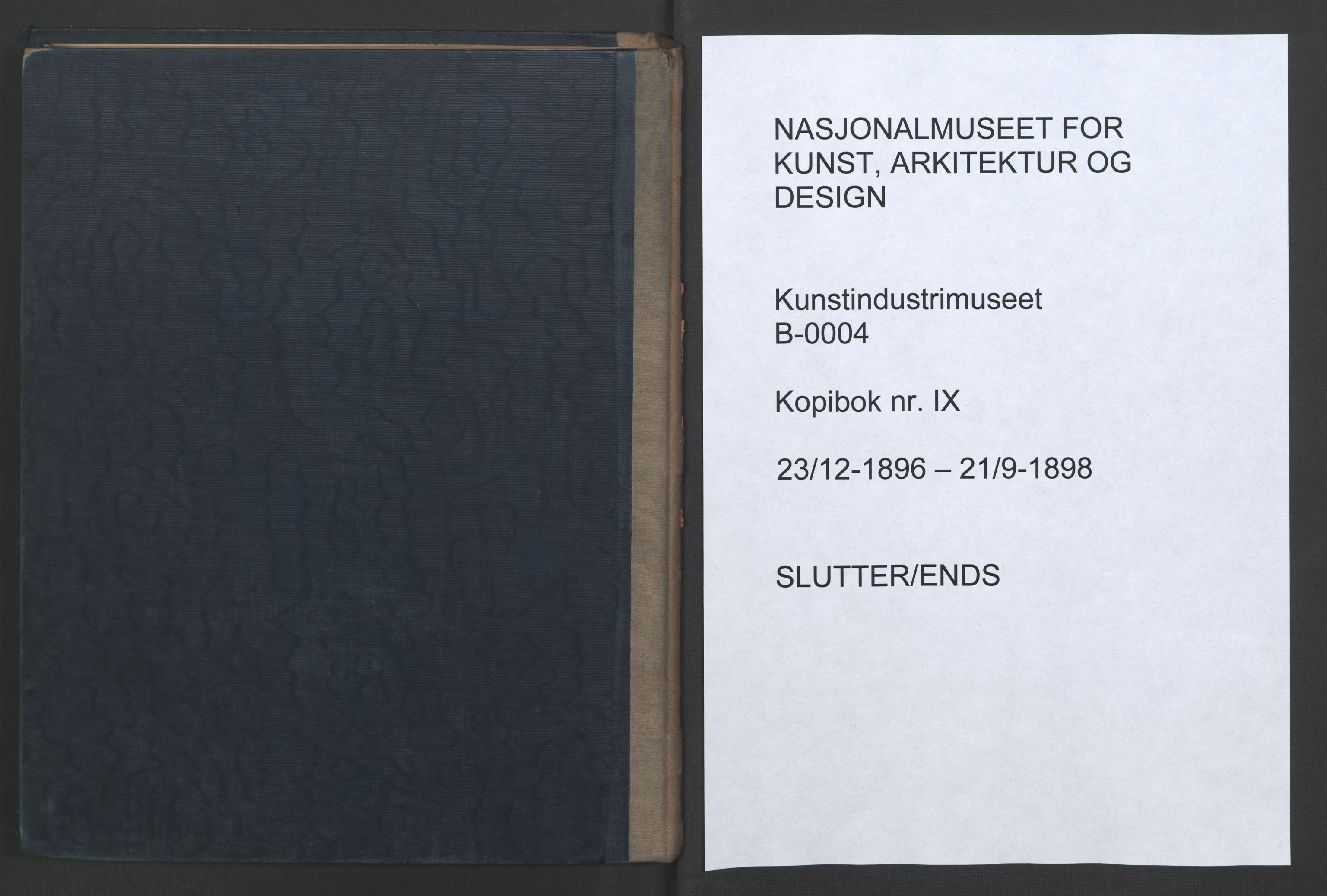 Kunstindustrimuseet i Oslo, NMFK/KIM-1001/B/L0004/0001: Kopibok / Kopibok IX, 1896-1898, p. 502