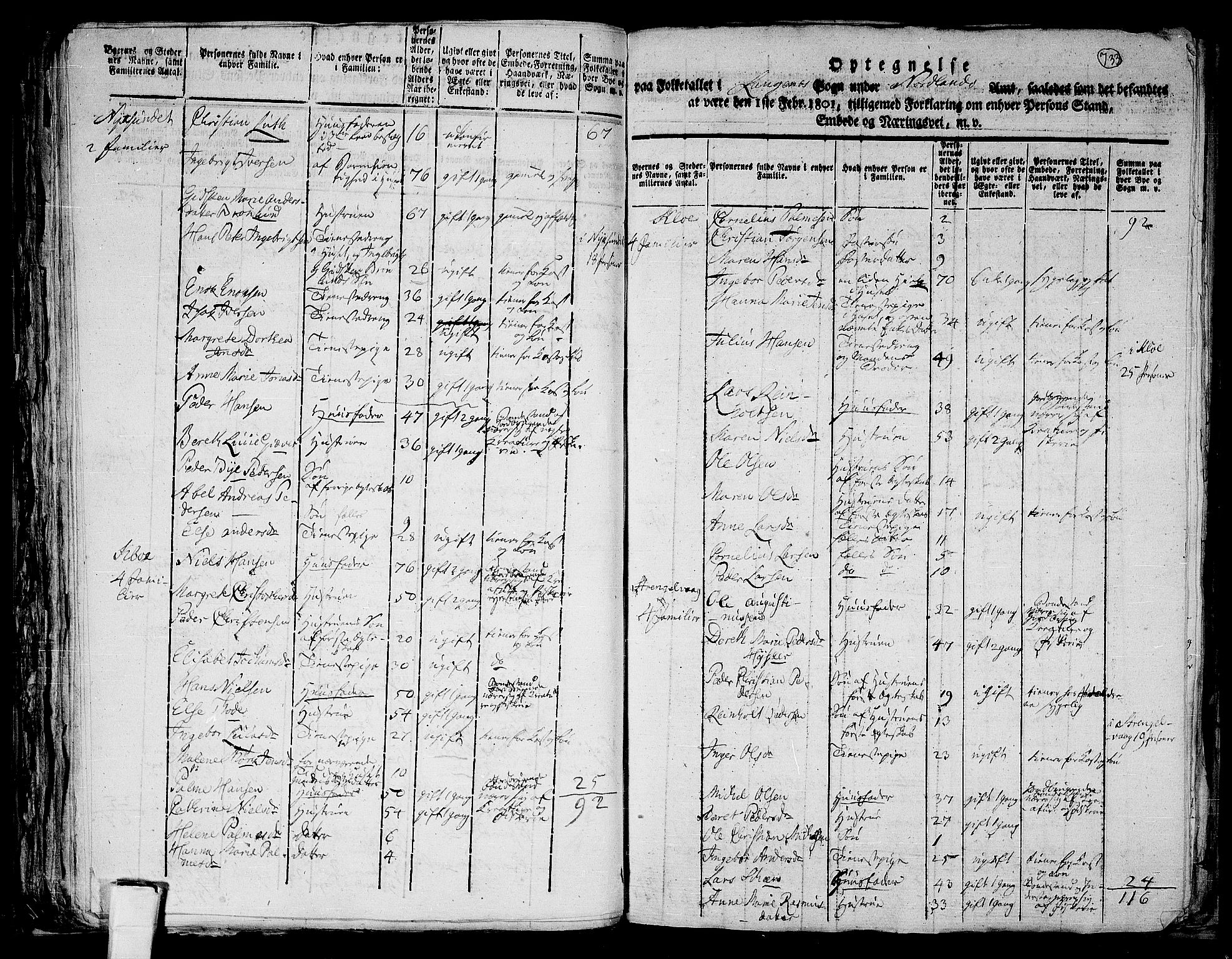 RA, 1801 census for 1868P Øksnes, 1801, p. 732b-733a