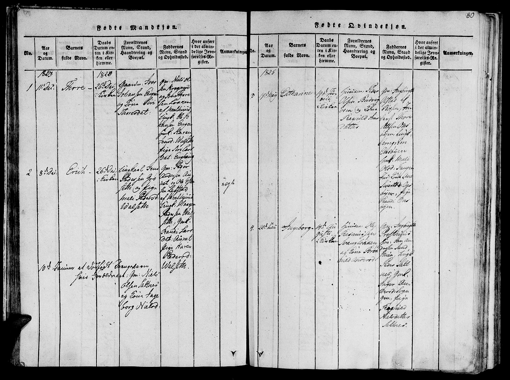 Ministerialprotokoller, klokkerbøker og fødselsregistre - Sør-Trøndelag, AV/SAT-A-1456/612/L0373: Parish register (official) no. 612A06 /2, 1816-1828, p. 80