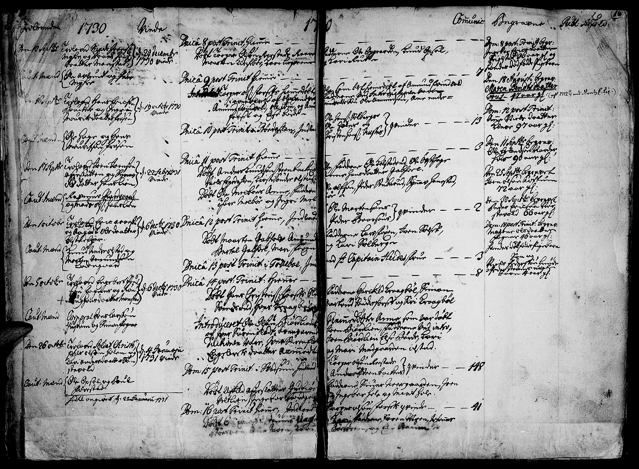 Gausdal prestekontor, AV/SAH-PREST-090/H/Ha/Haa/L0002: Parish register (official) no. 2, 1729-1757, p. 10