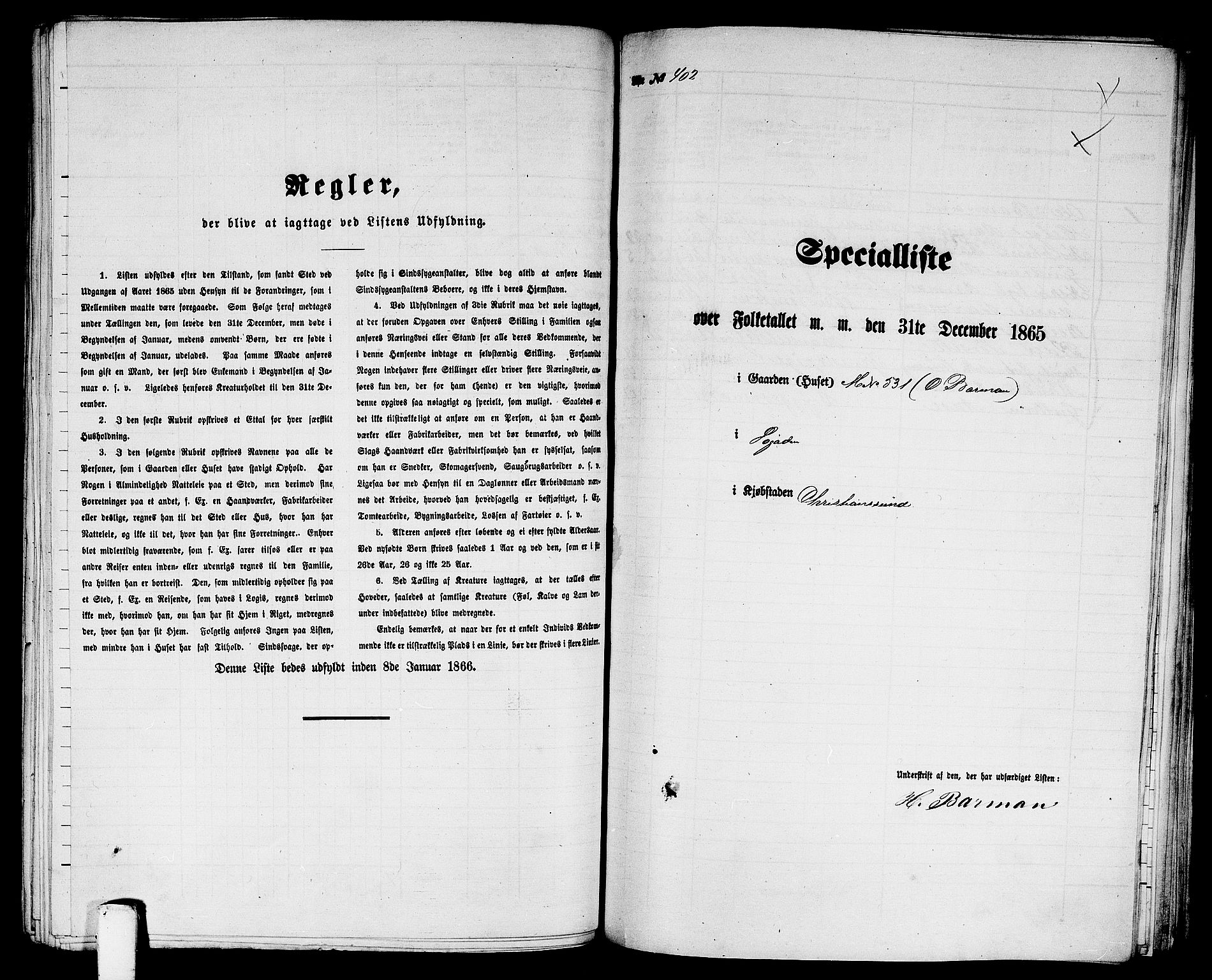 RA, 1865 census for Kristiansund/Kristiansund, 1865, p. 819